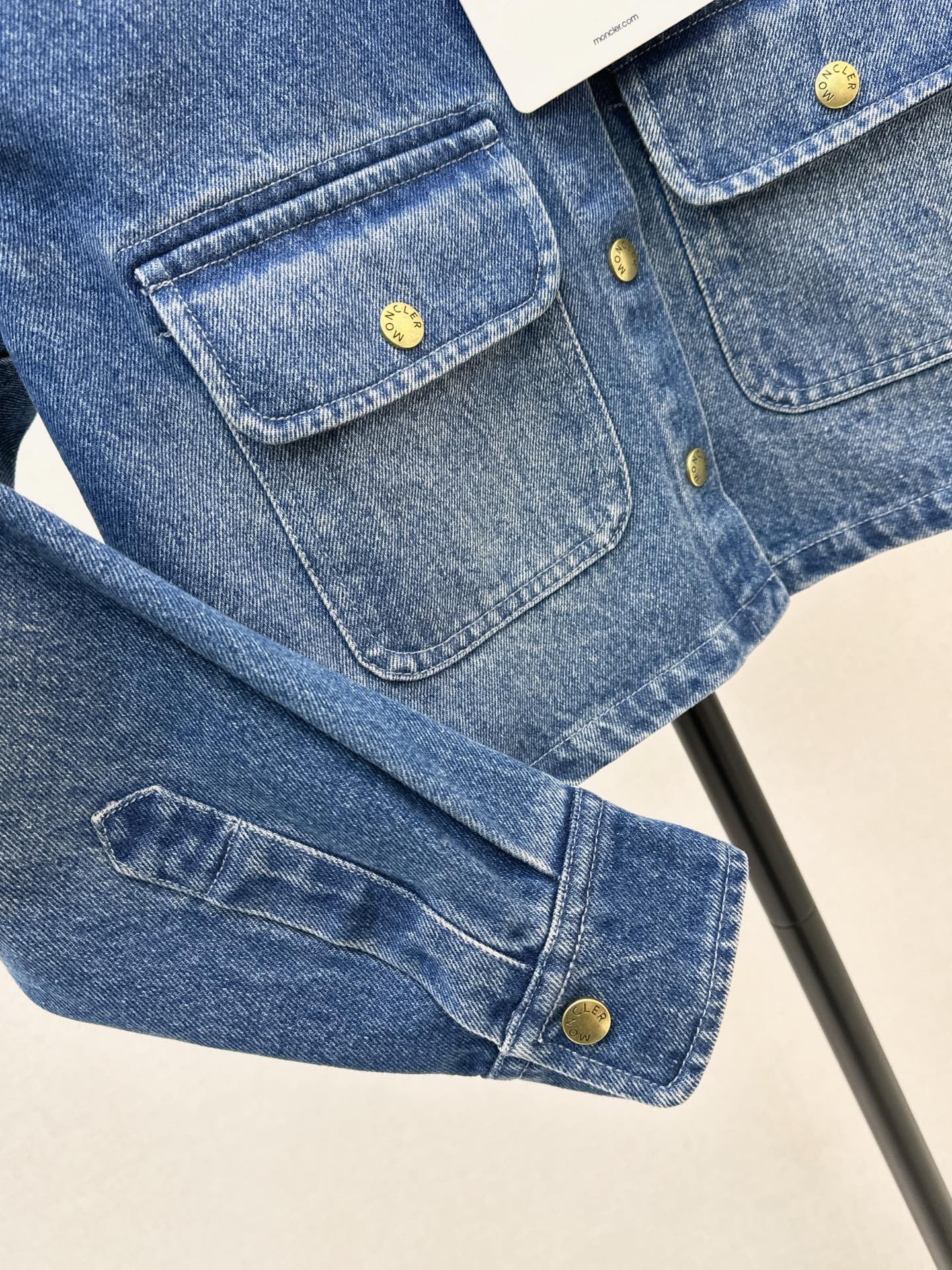 Monc 26fw teedy neck denim jacket