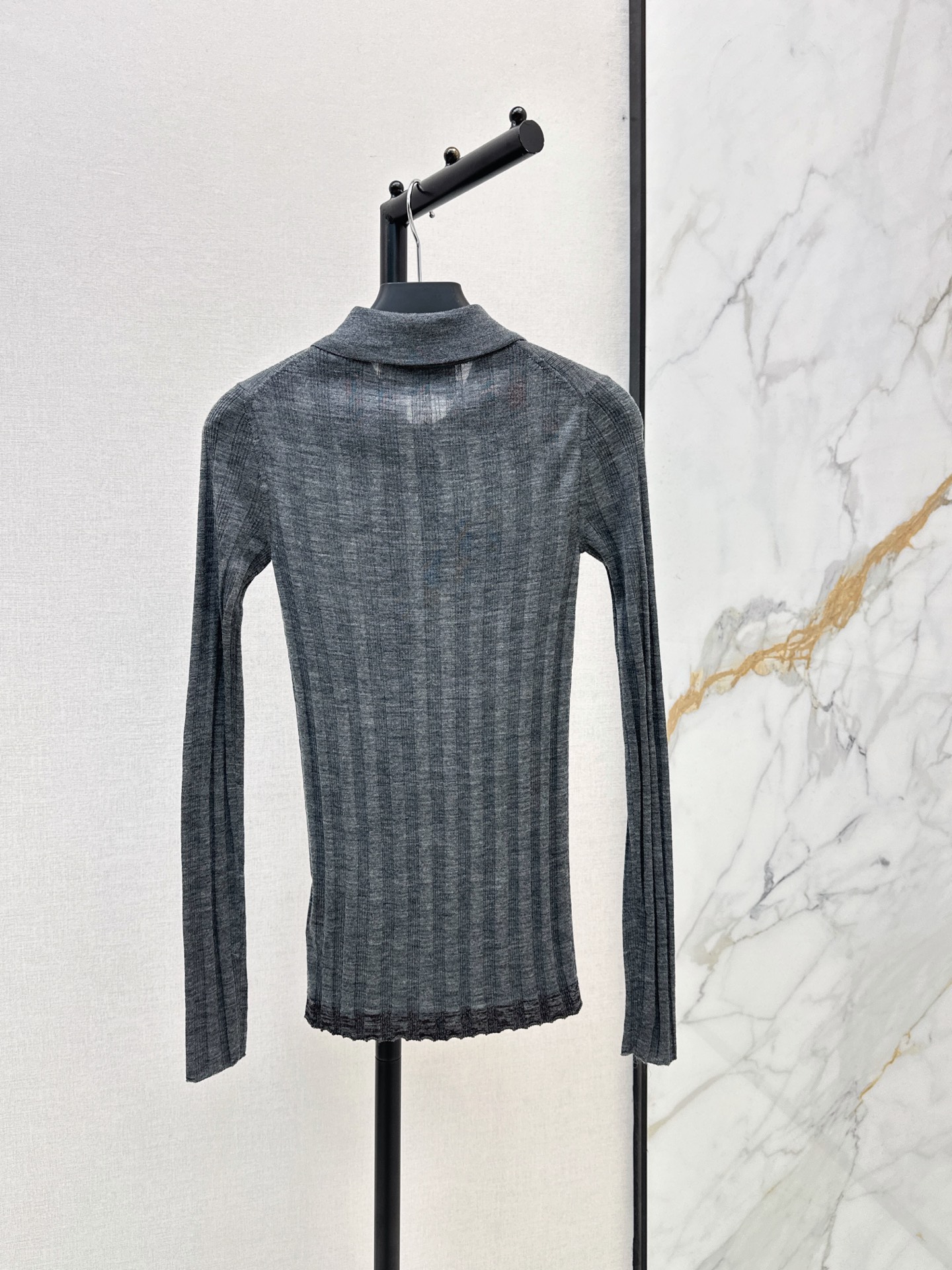 Pra 26fw slim-fit knit top