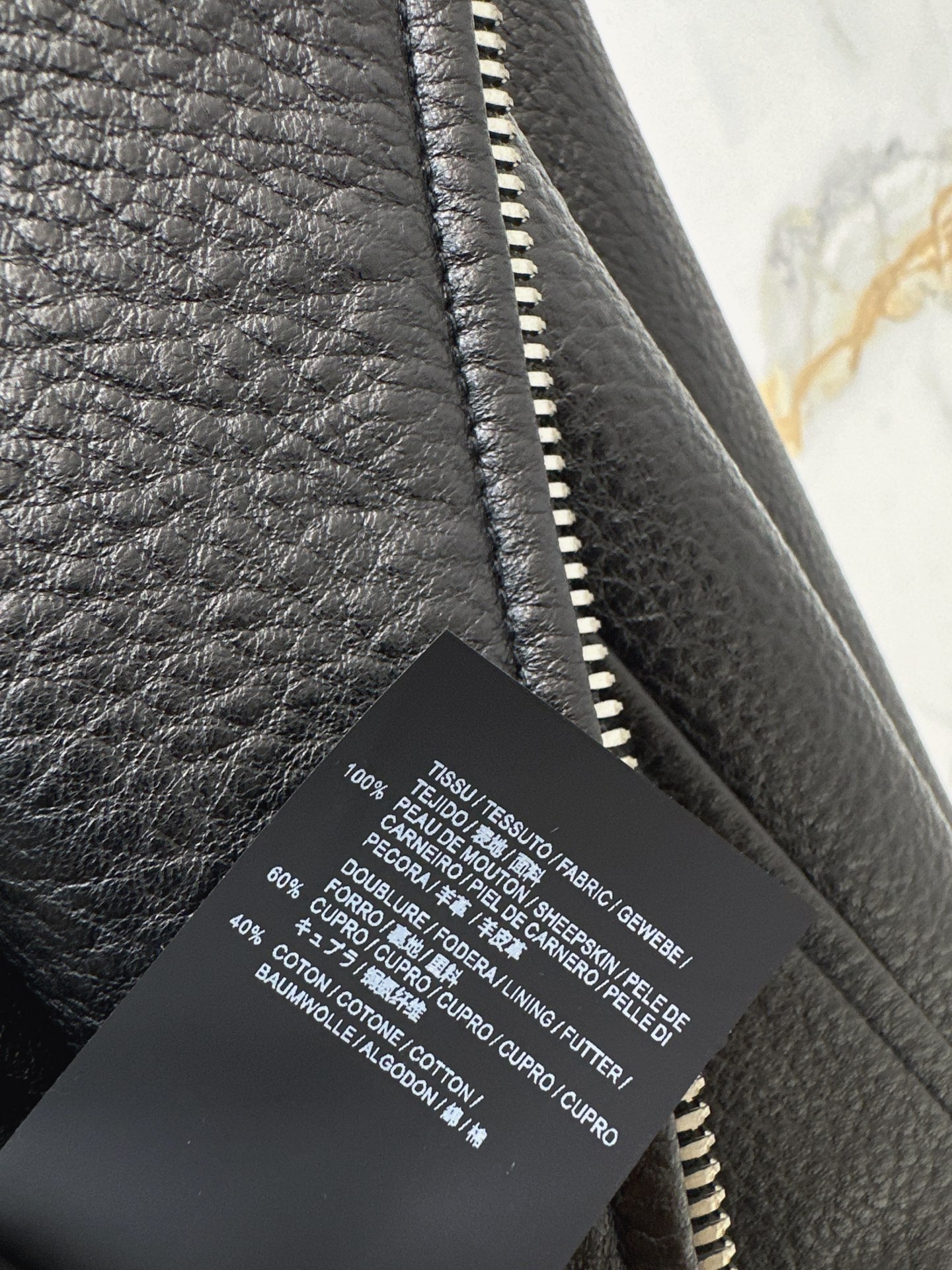 Sain 26fw cropped moto leather jacket