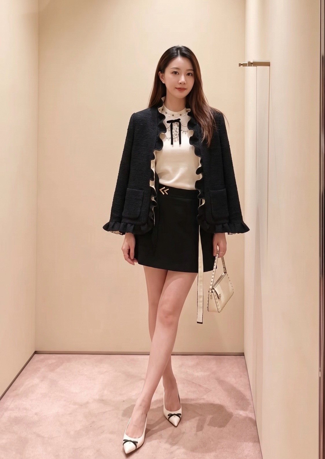Valen 26fw ruffle jacket