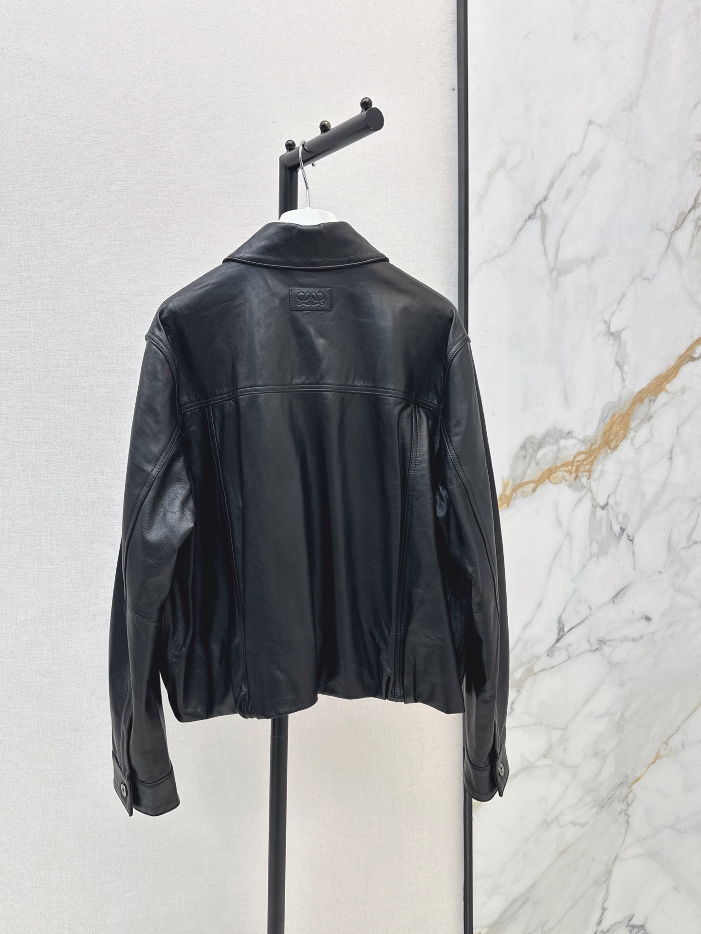 Loe 26fw Leather-Effect Trucker Jacket