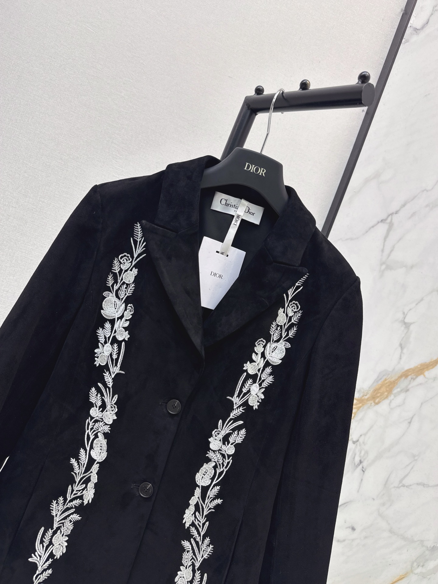 CD 26fw suede fleece embroidery blazer