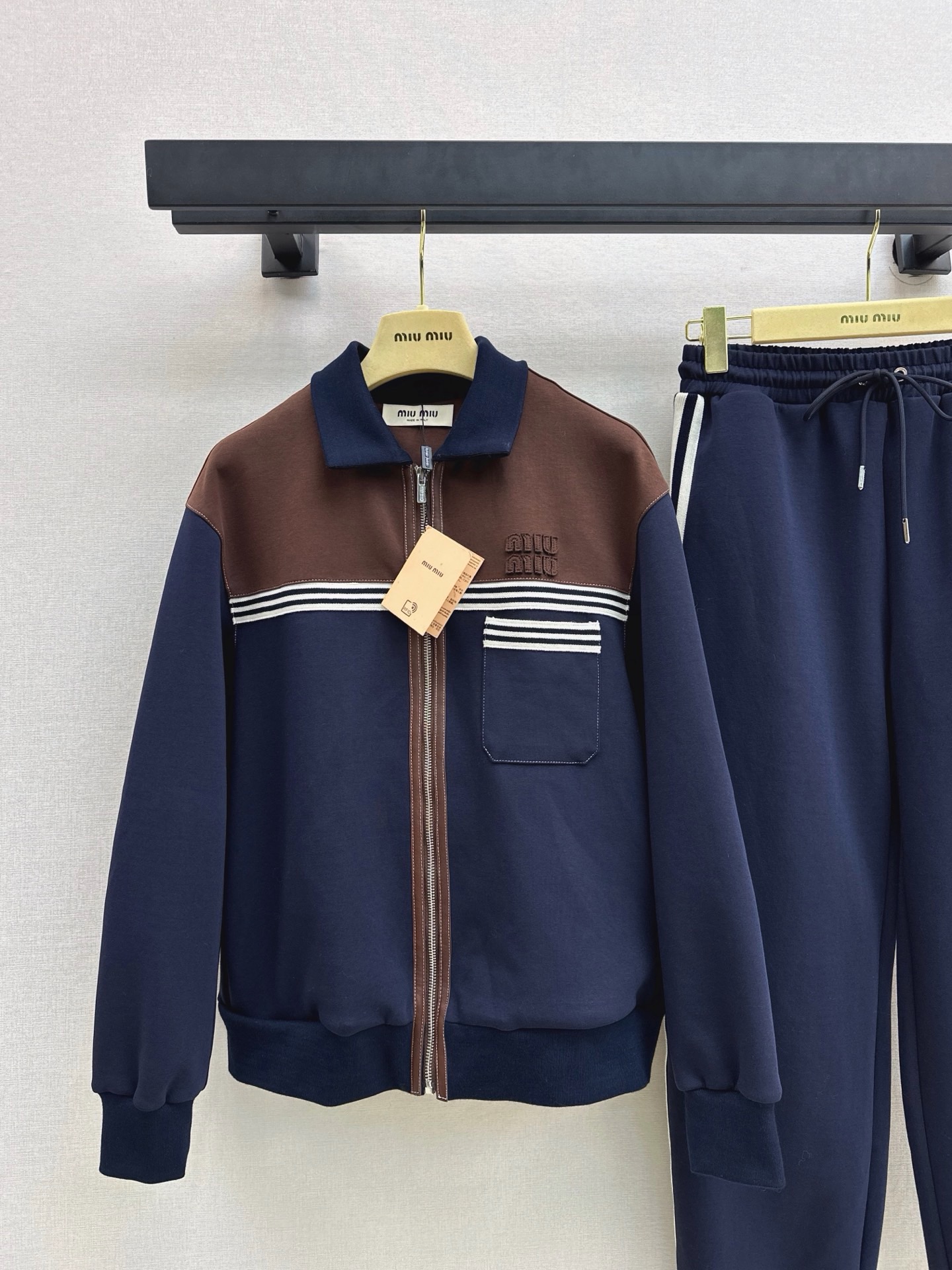 Miu 26fw casual jacket pants set