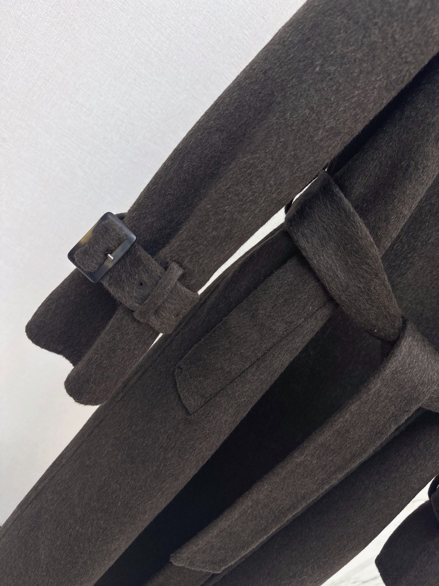 Brun 26fw woolen belted overcoats