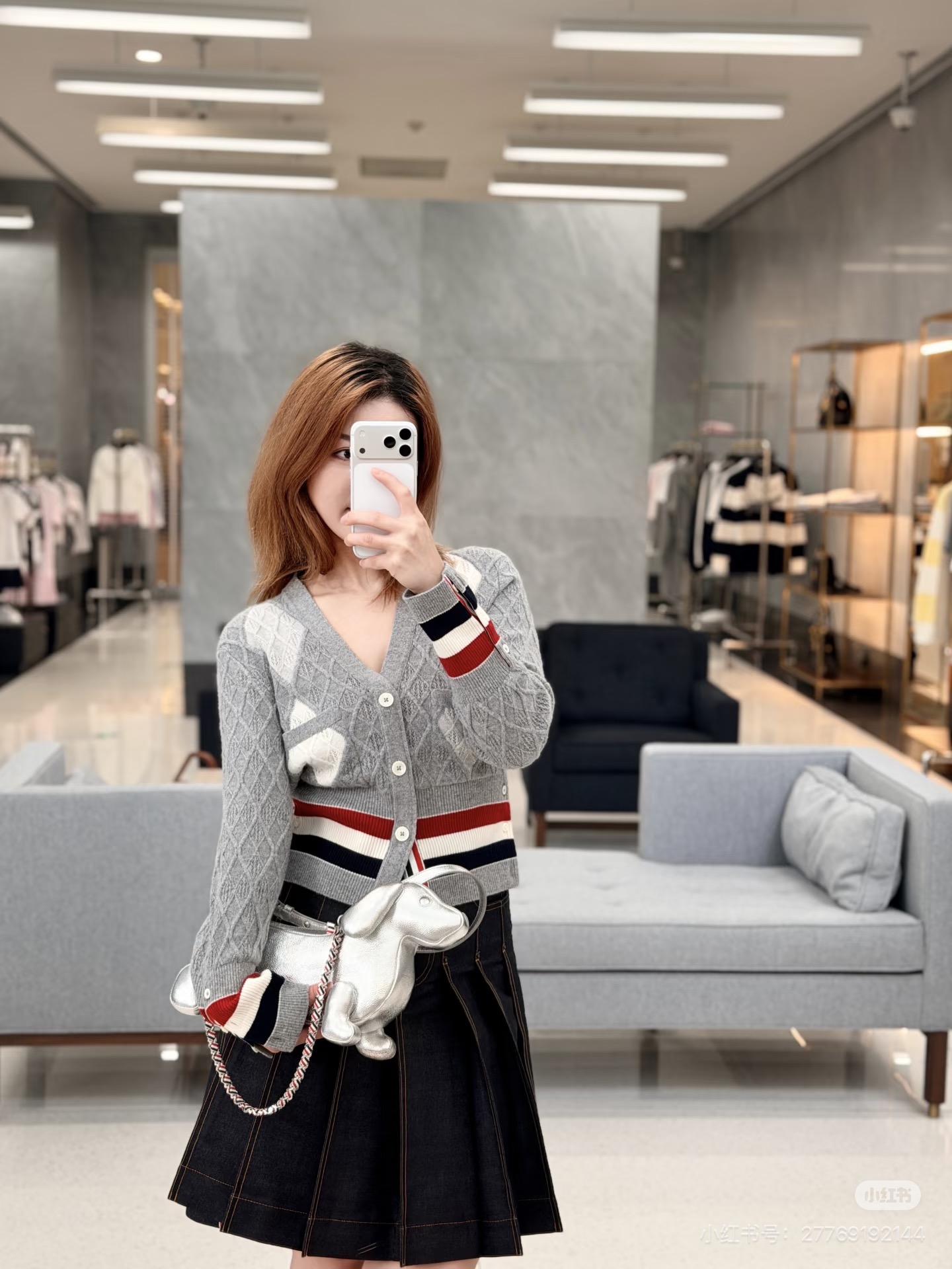 Thom 26fw jacquard cardigan