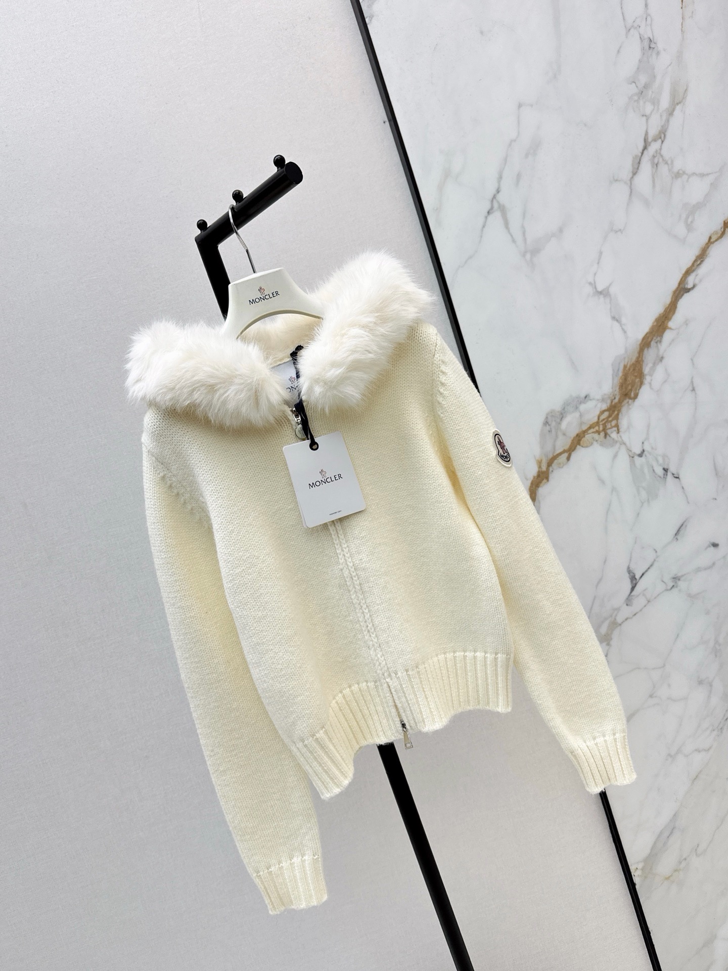 Monc 26fw hooded knit jacket