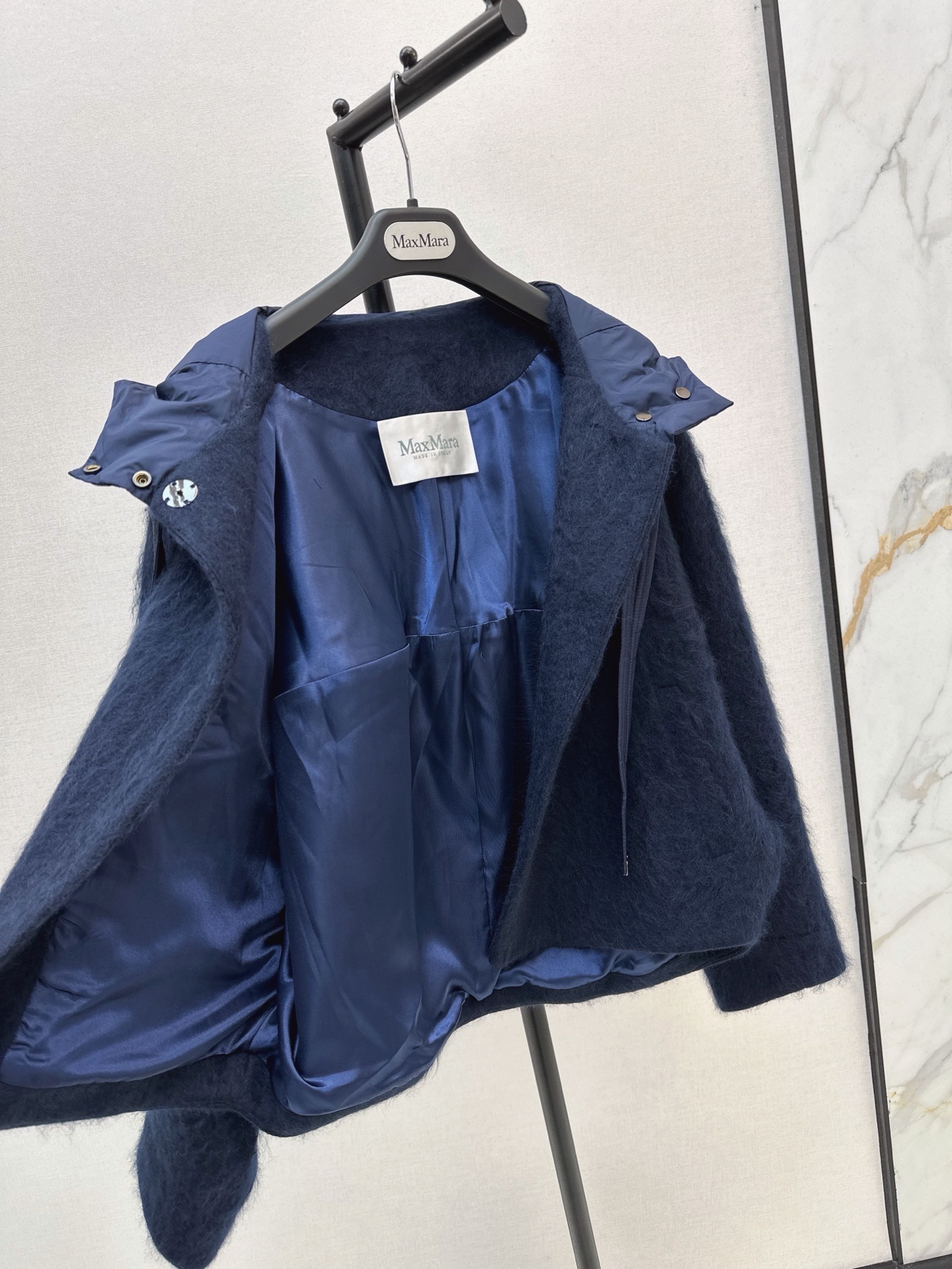 Max 26fw wool hooded jacket