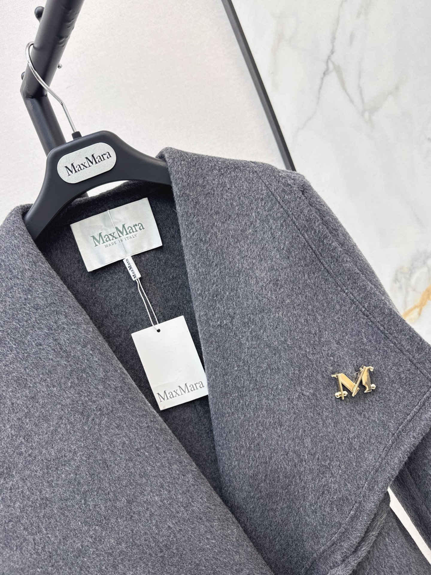 Max 26fw belted woolen overcoats