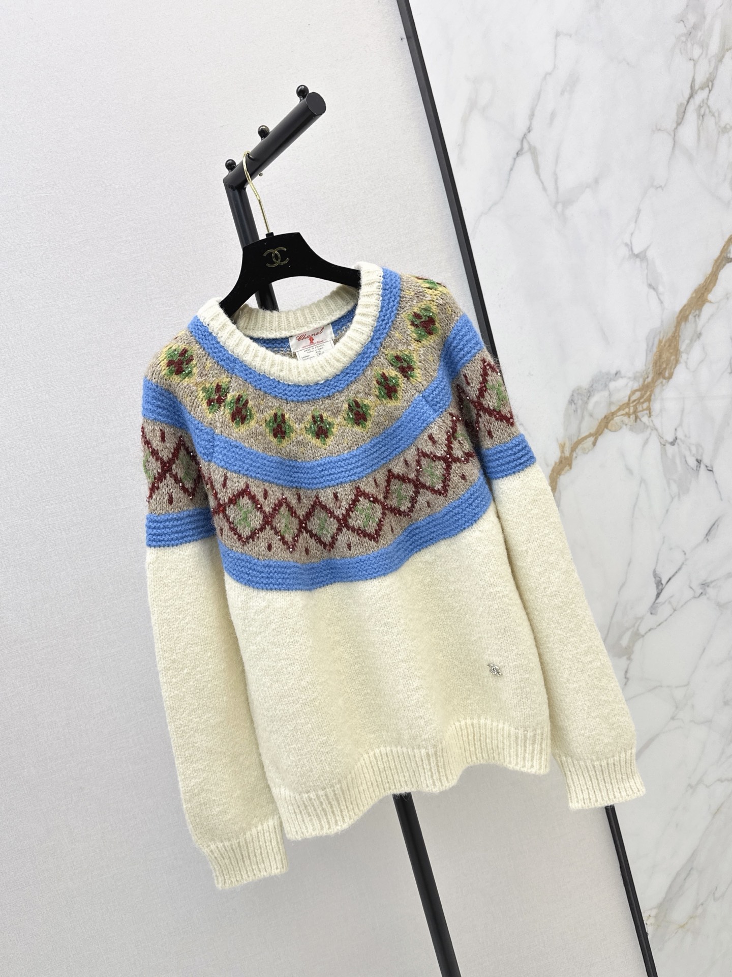 Chan 26fw jacquard sweater