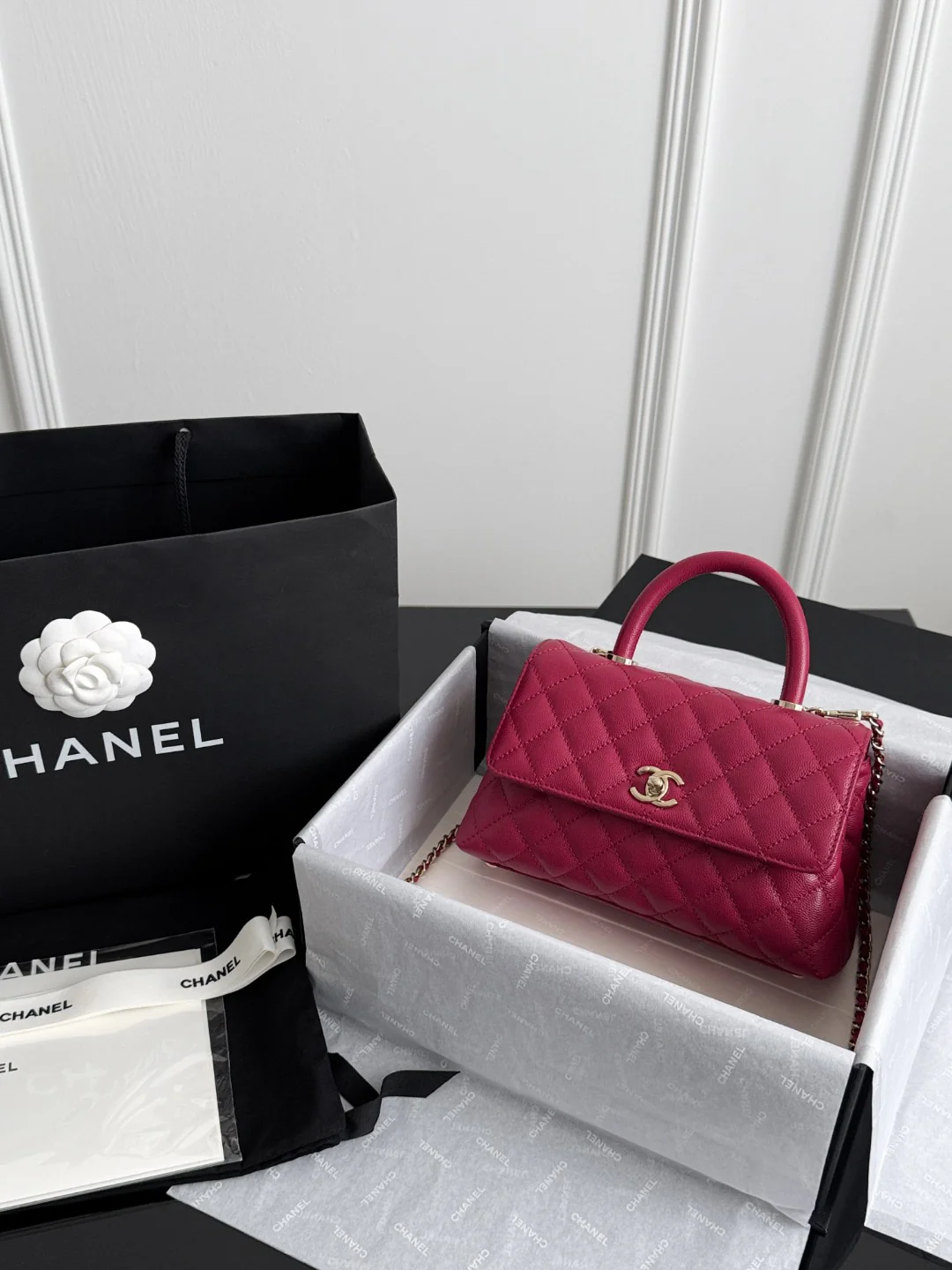 Chan coco handle bag chain shoulder bag