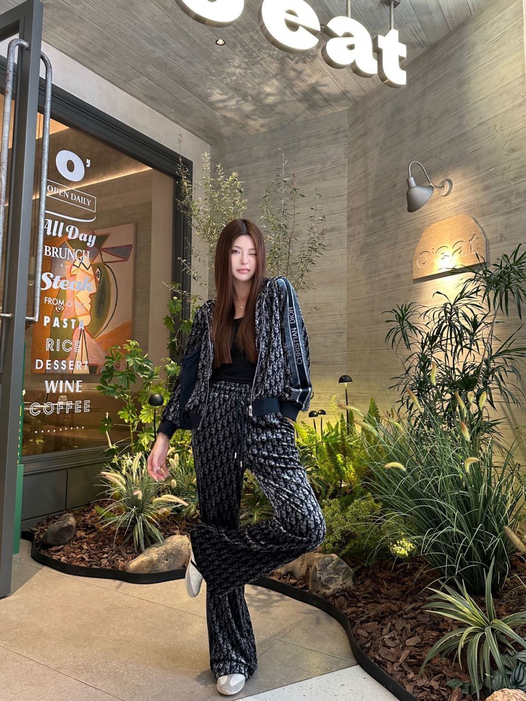 CD 26fw jacquard casual jacket pants sets