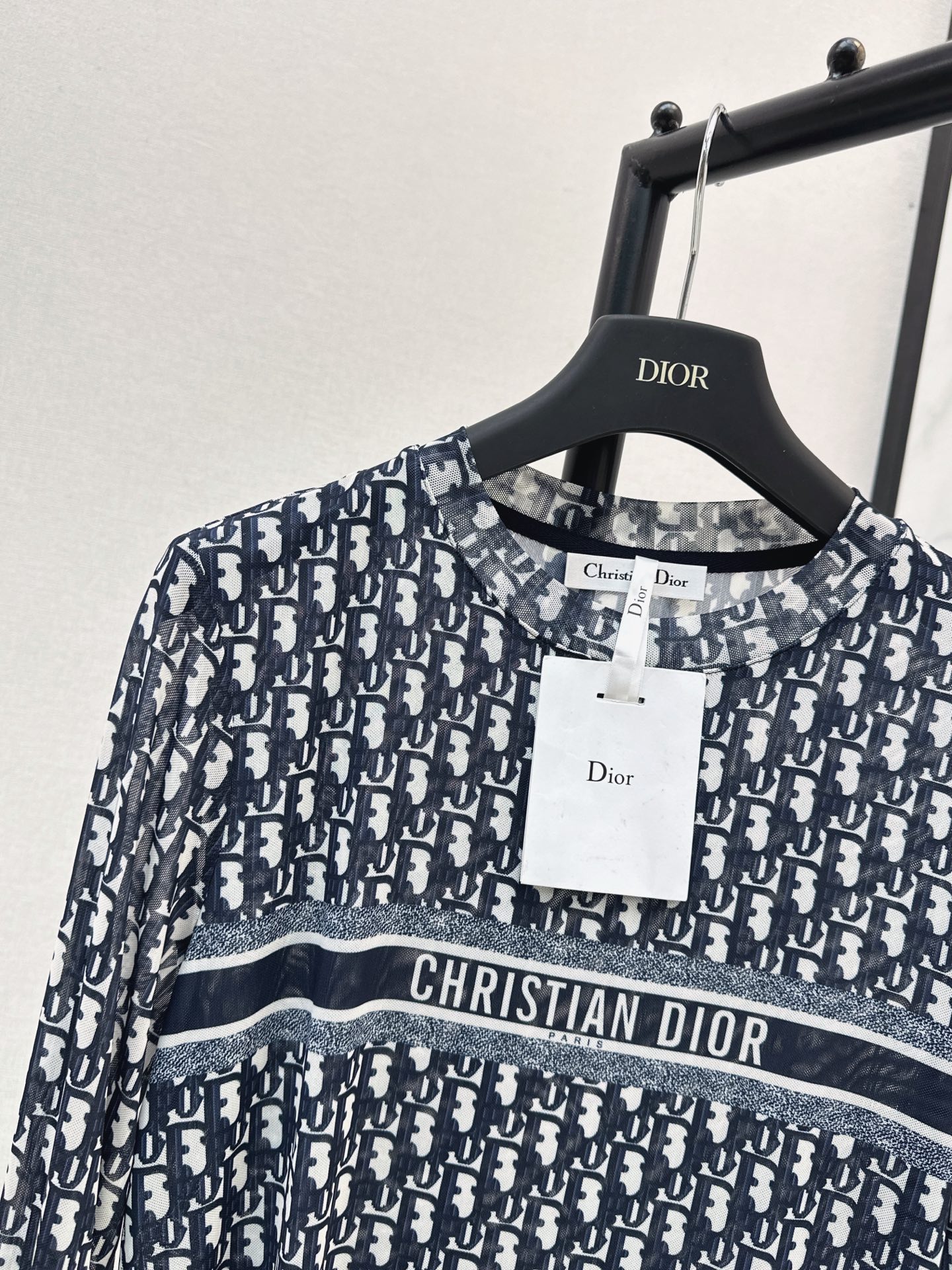 CD 26fw print mesh basic tee