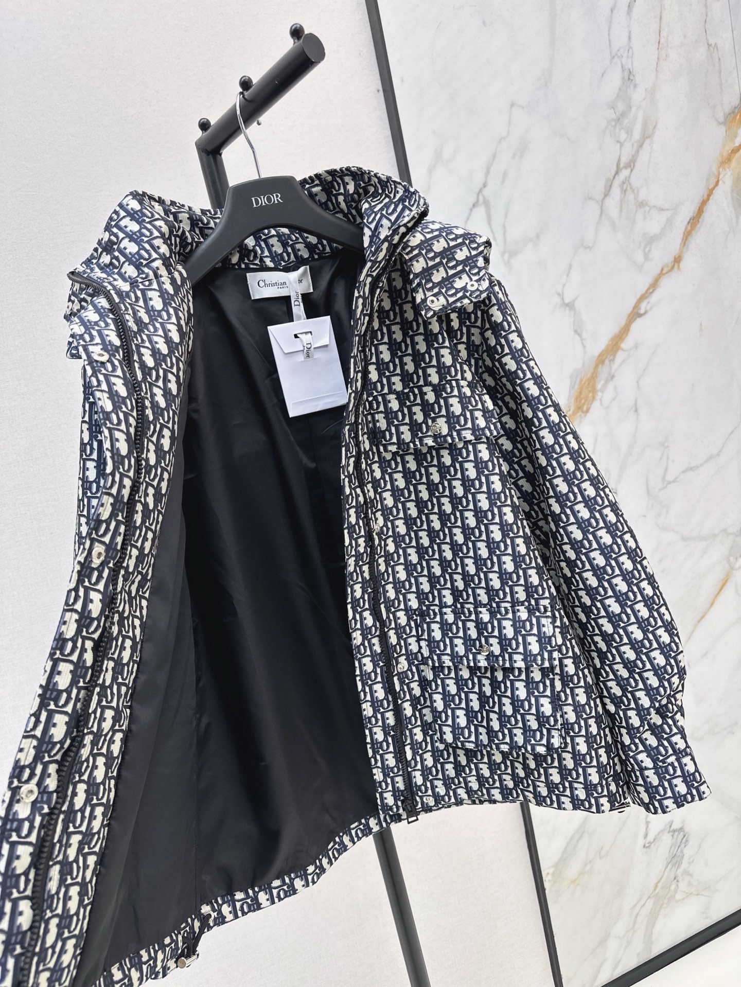 CD 26fw jacquard hooded jacket