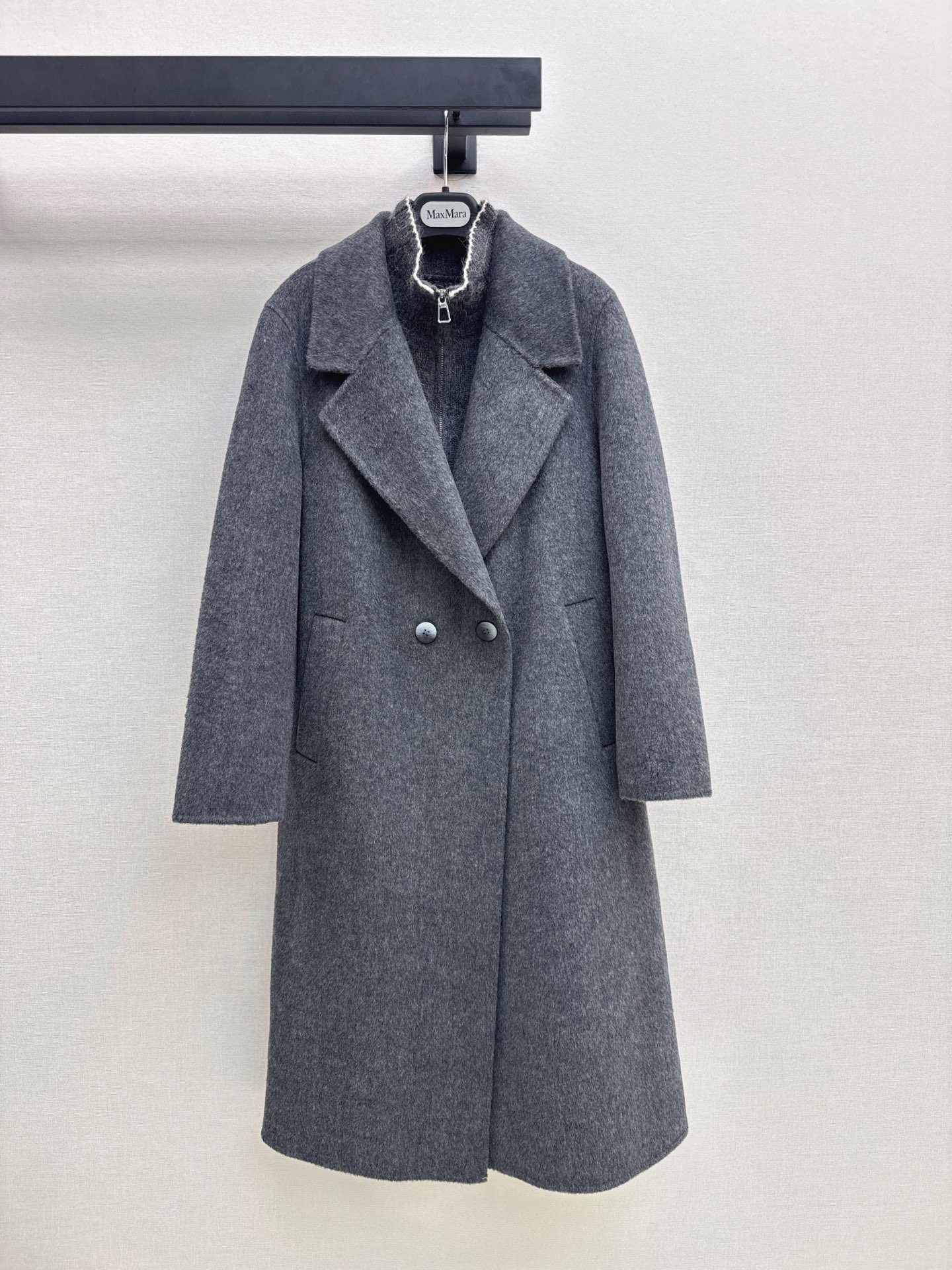 Max 26fw knit vest overcoats sets