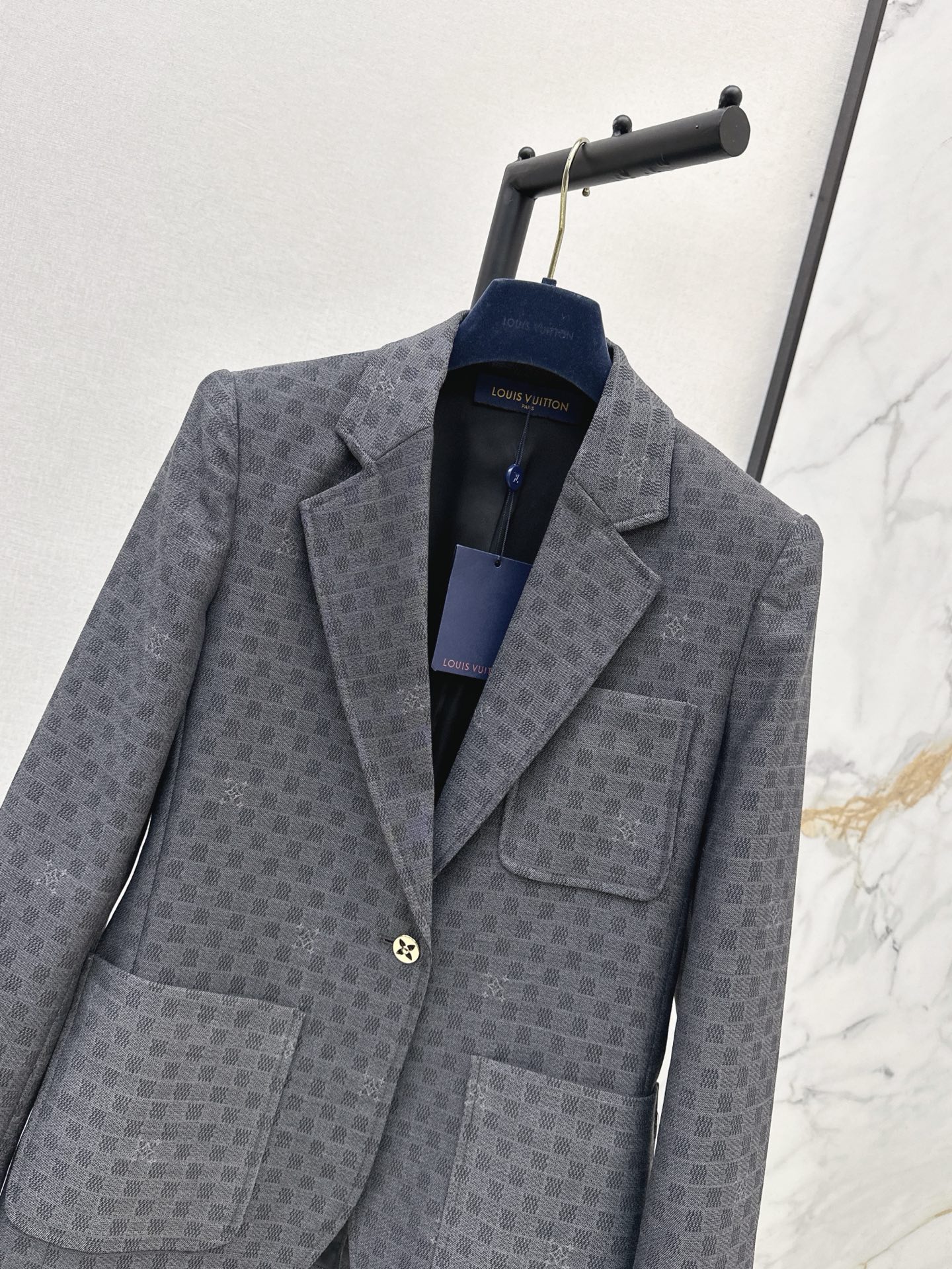 Loui 26fw check blazer