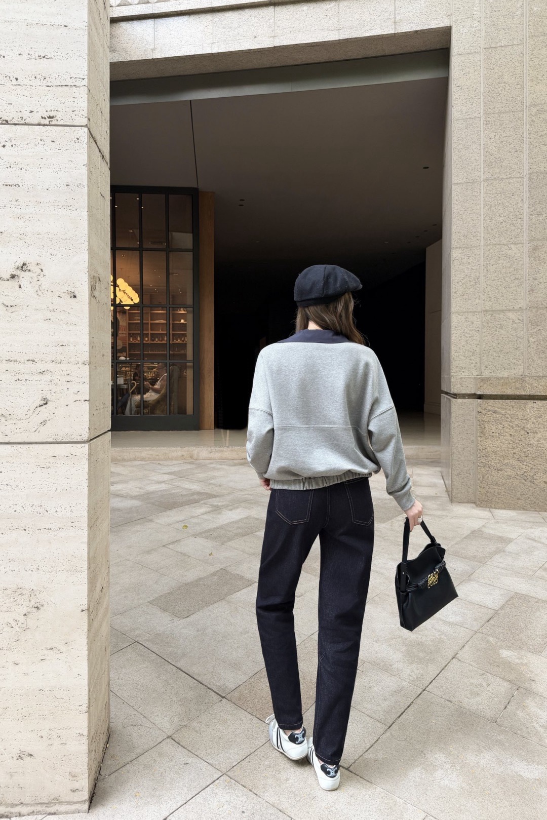 Loe 26fw drawstring sweatshirt