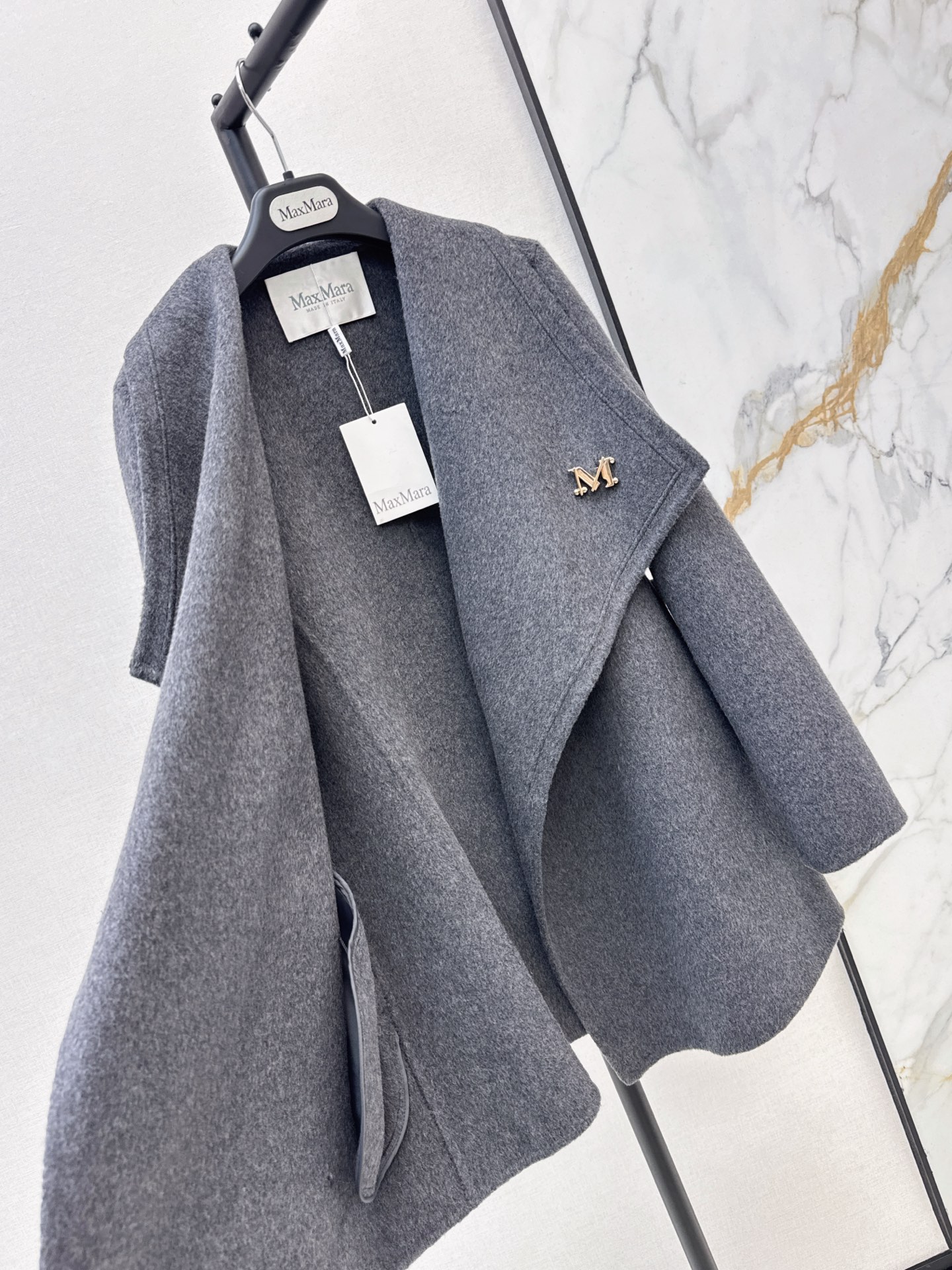 Max 26fw belted woolen overcoats