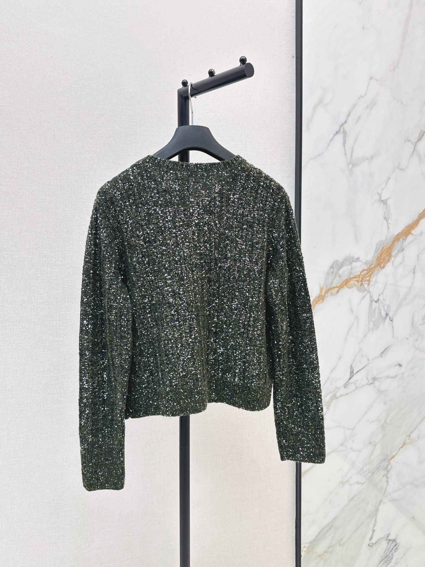 CD 26fw iridescent sequins cardigan jacket