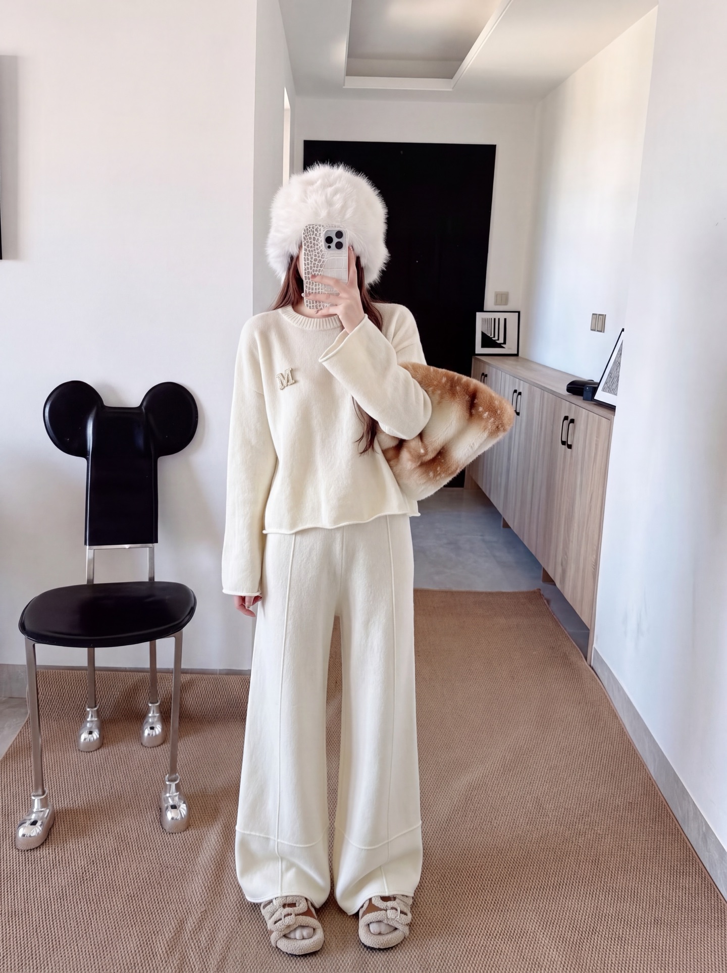 Max 26fw wool sweater pants sents