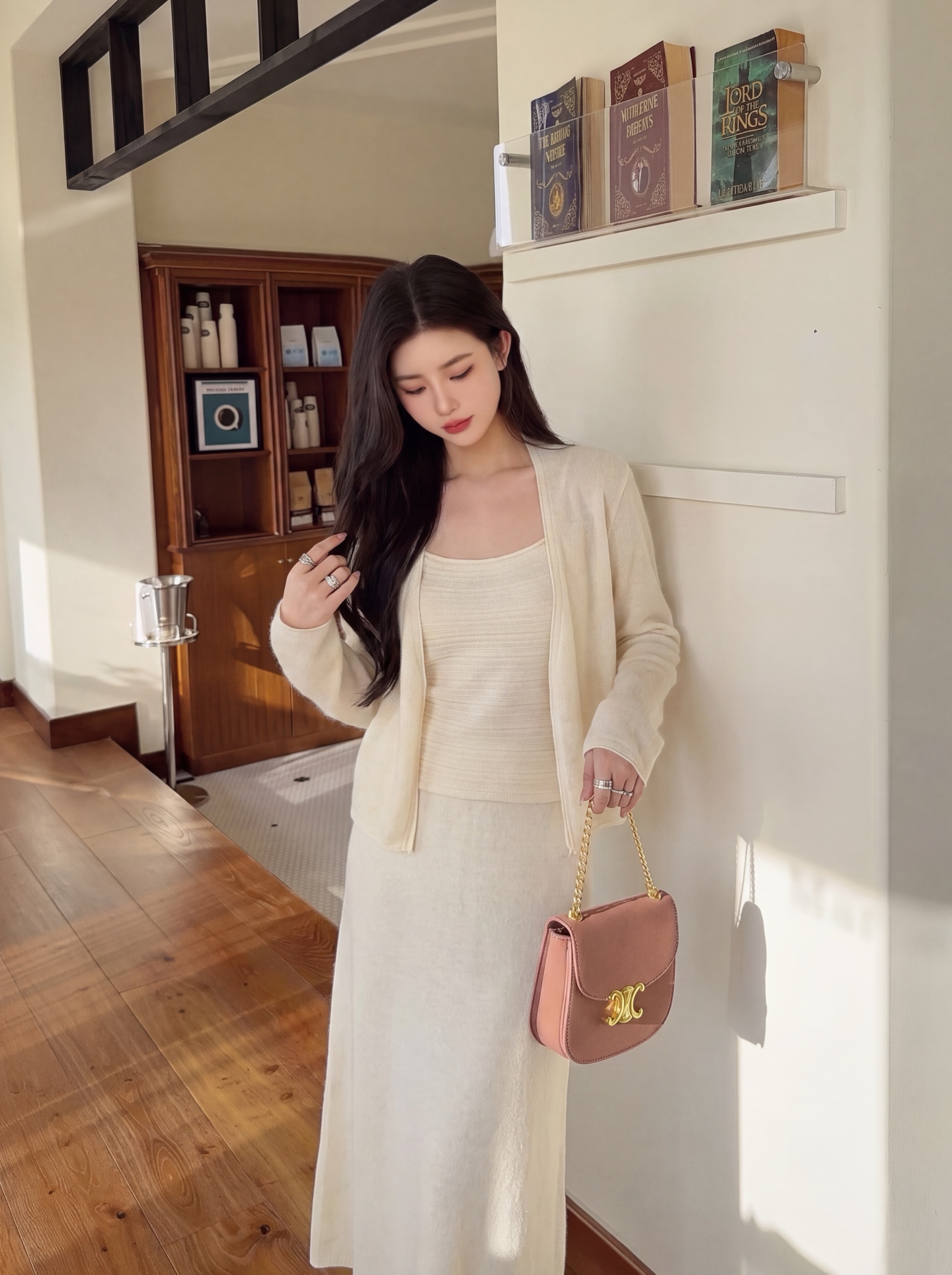 Ralp 26fw knit vest cardigan skirt sets