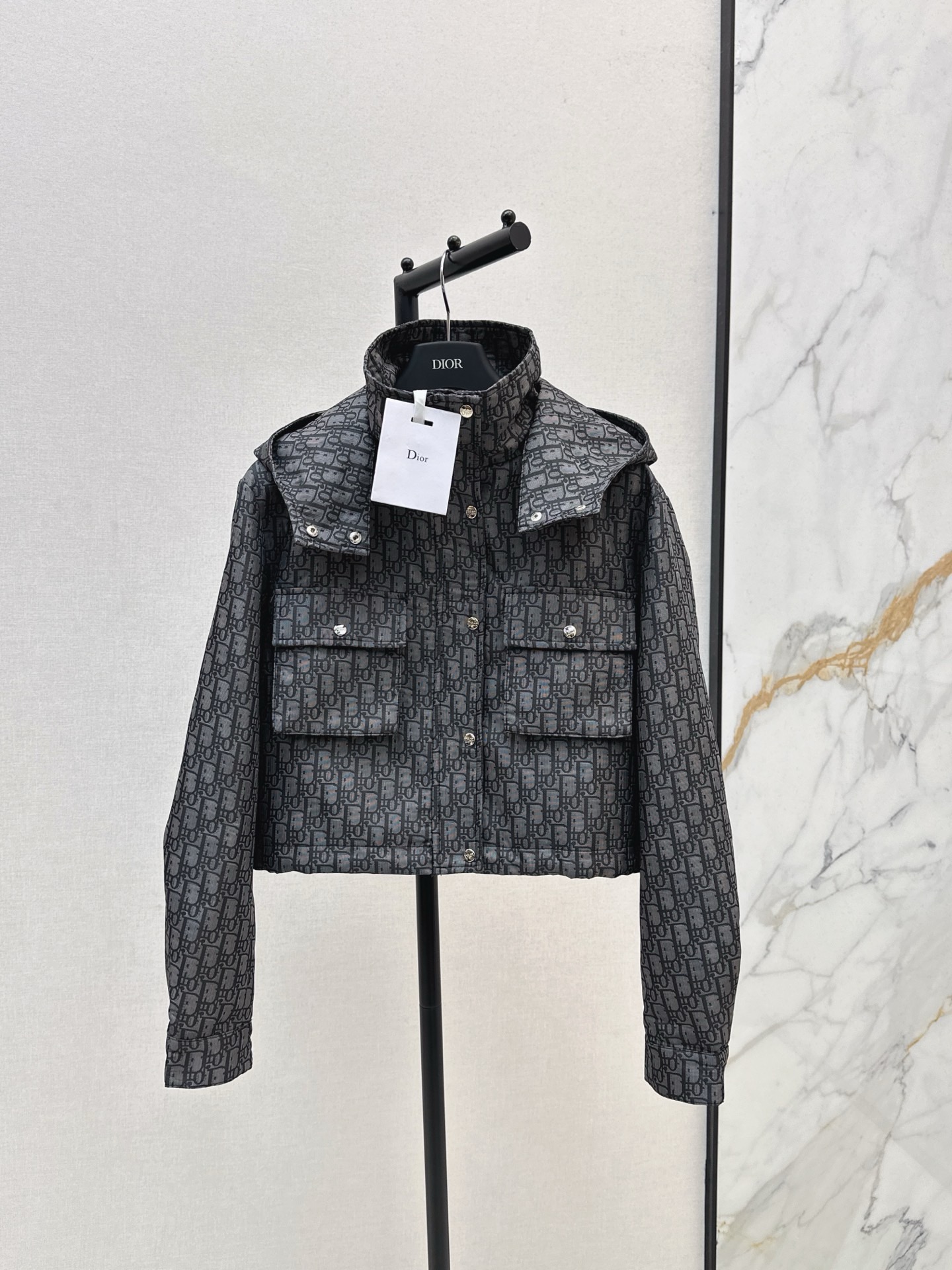 CD 26fw jacquard cropped jacket
