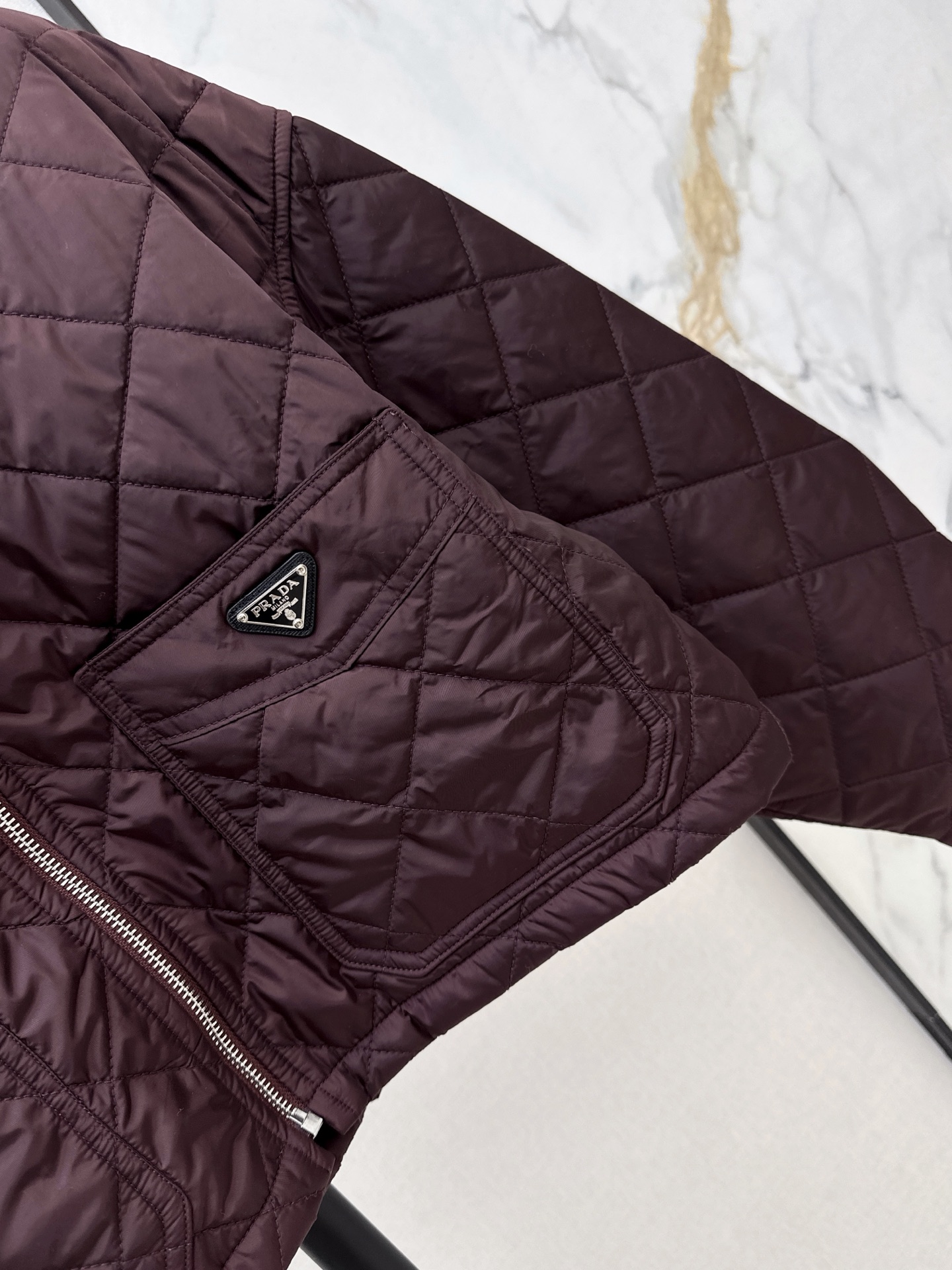 Pra 26fw cropped padded jacket