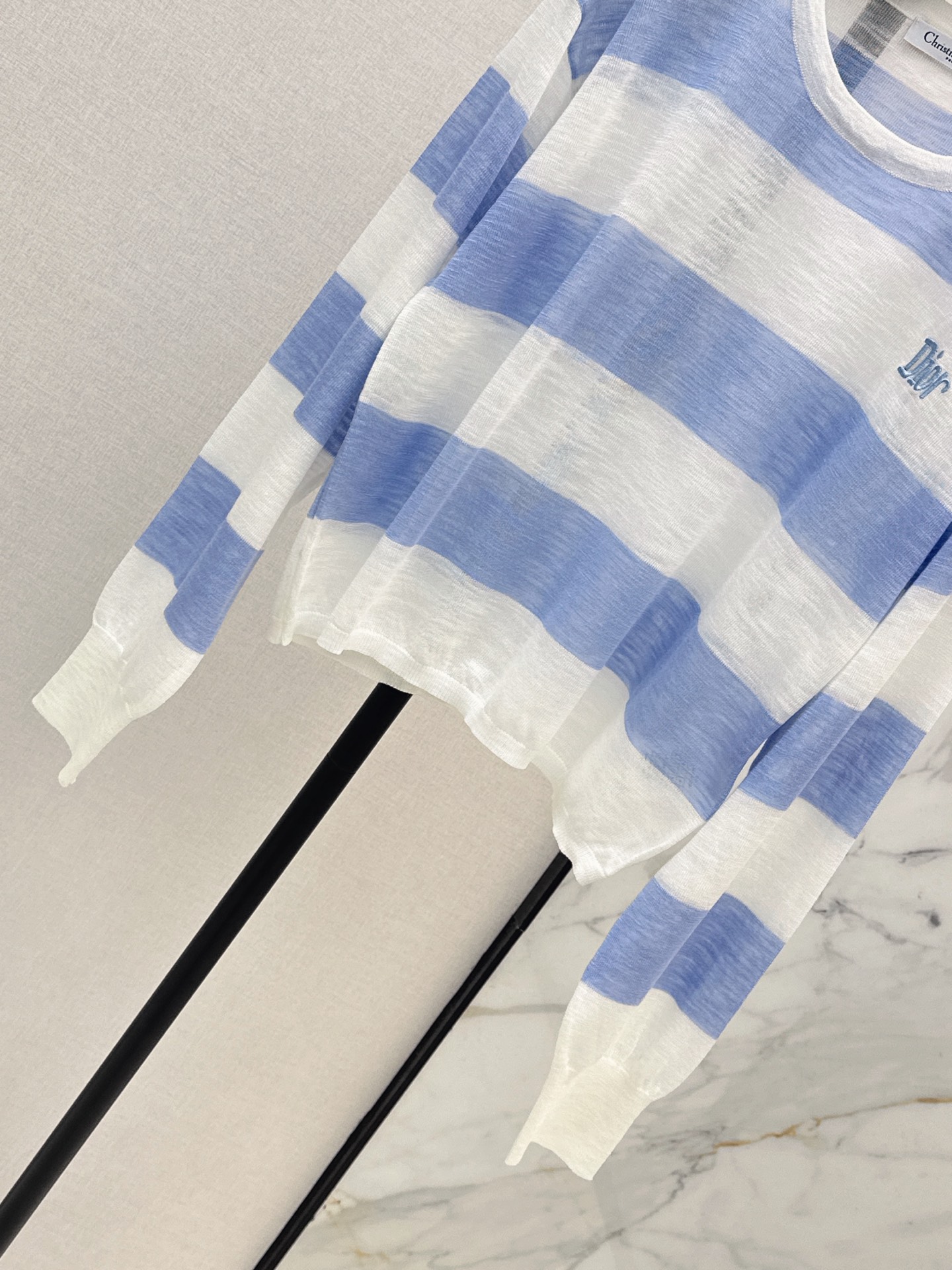 CD 26ss letter embroidery stripe knitwear