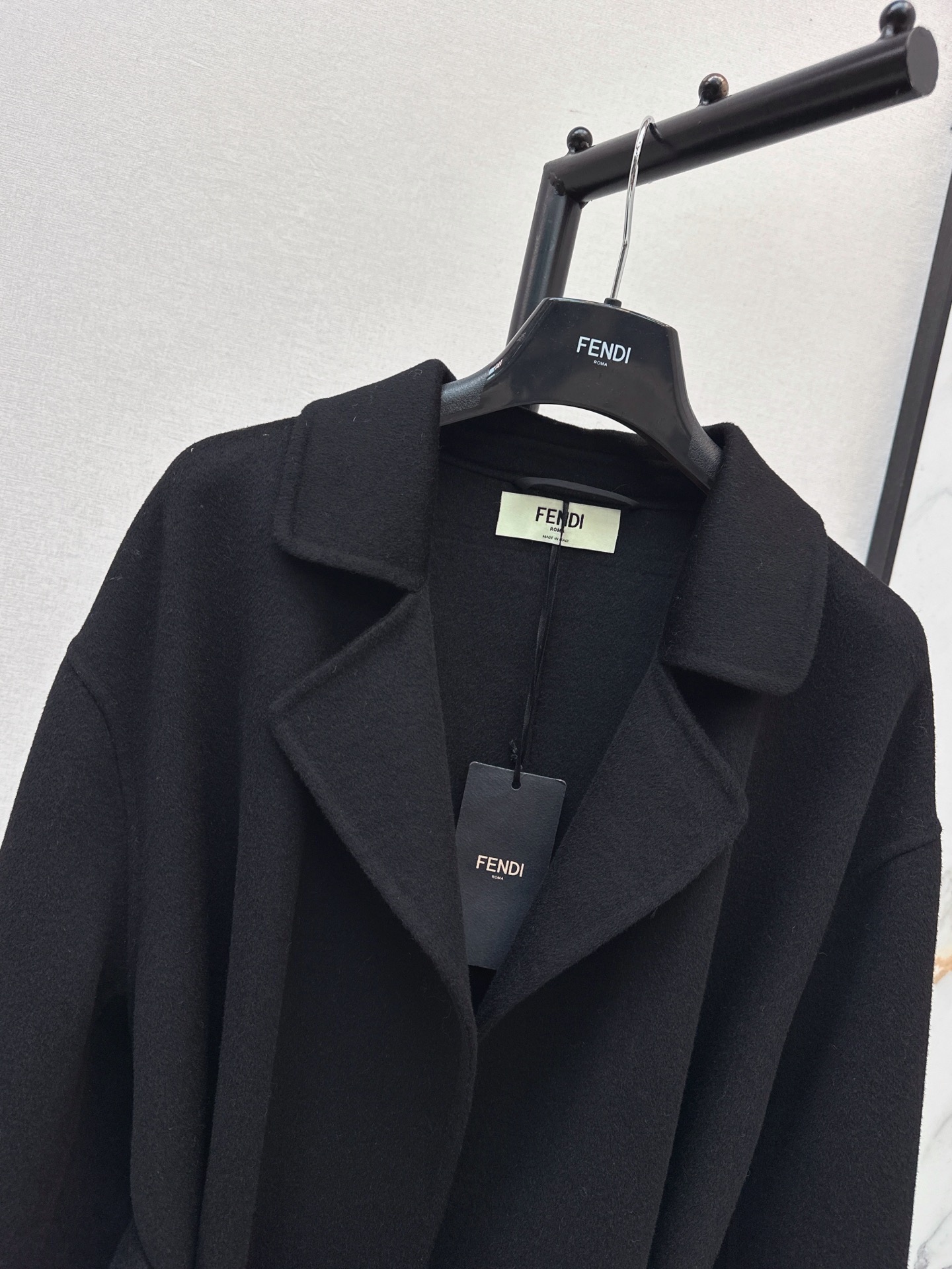 Fen 26fw belted overcoats