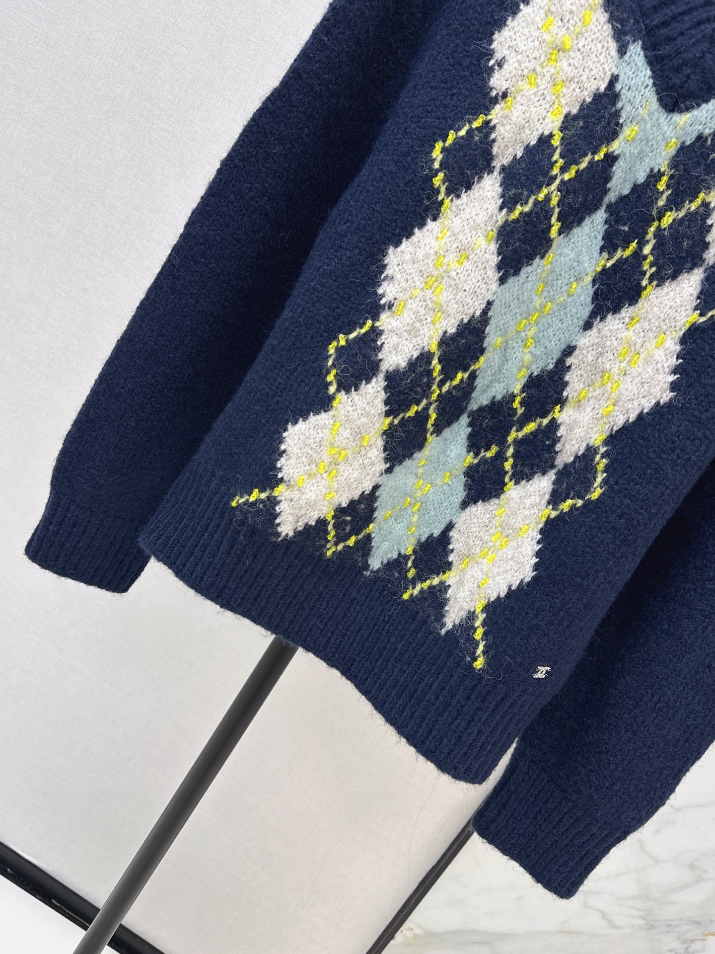 Chan 26fw jacquard knit sweater
