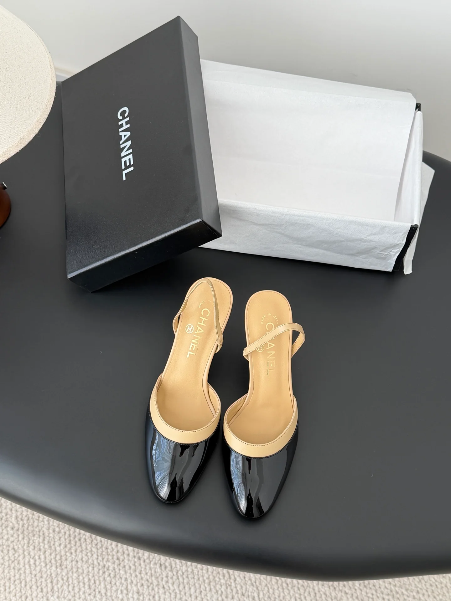 Chan 26ss mary jane slingback heel