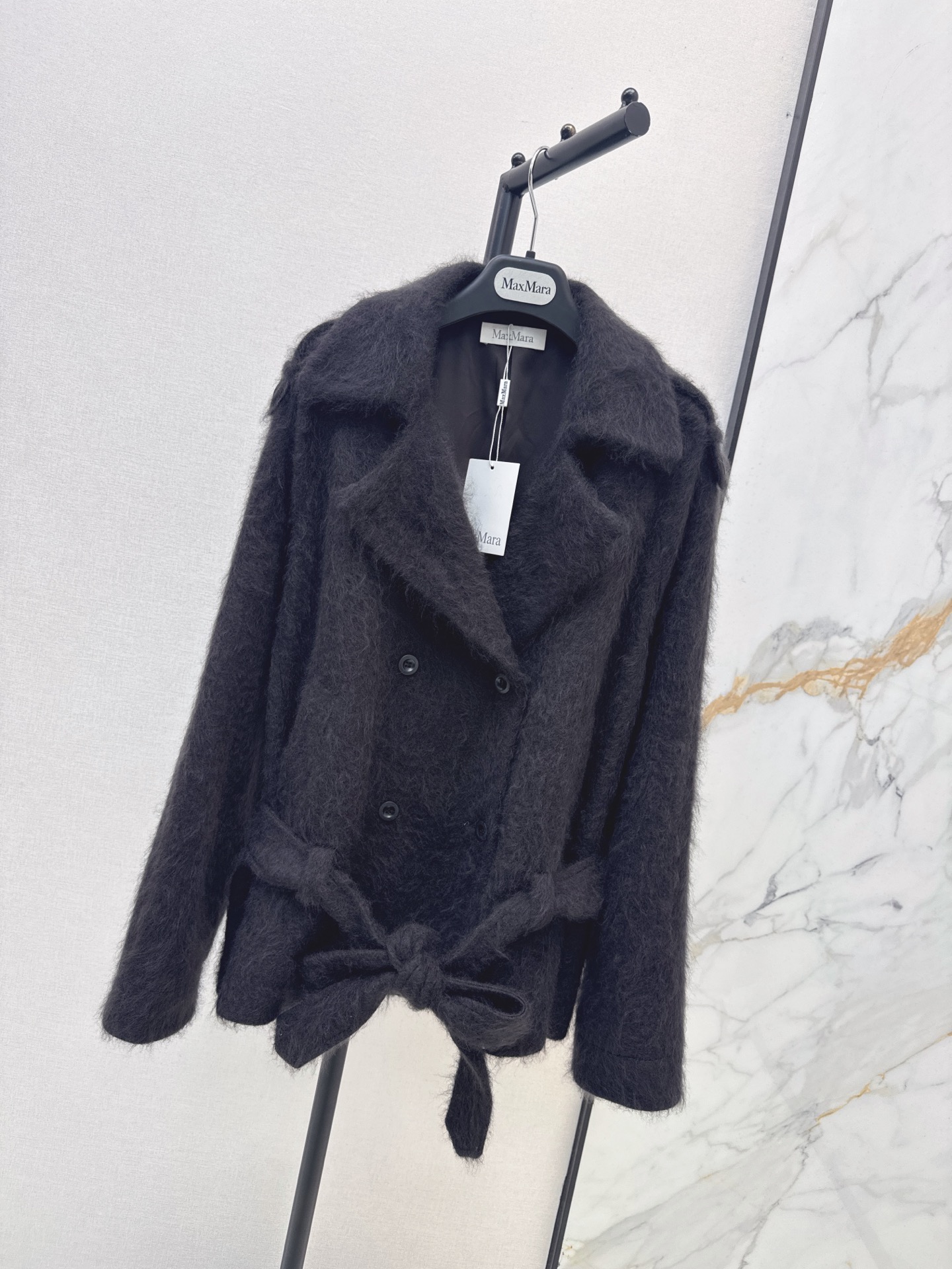 Max 26fw belted woolen jacket