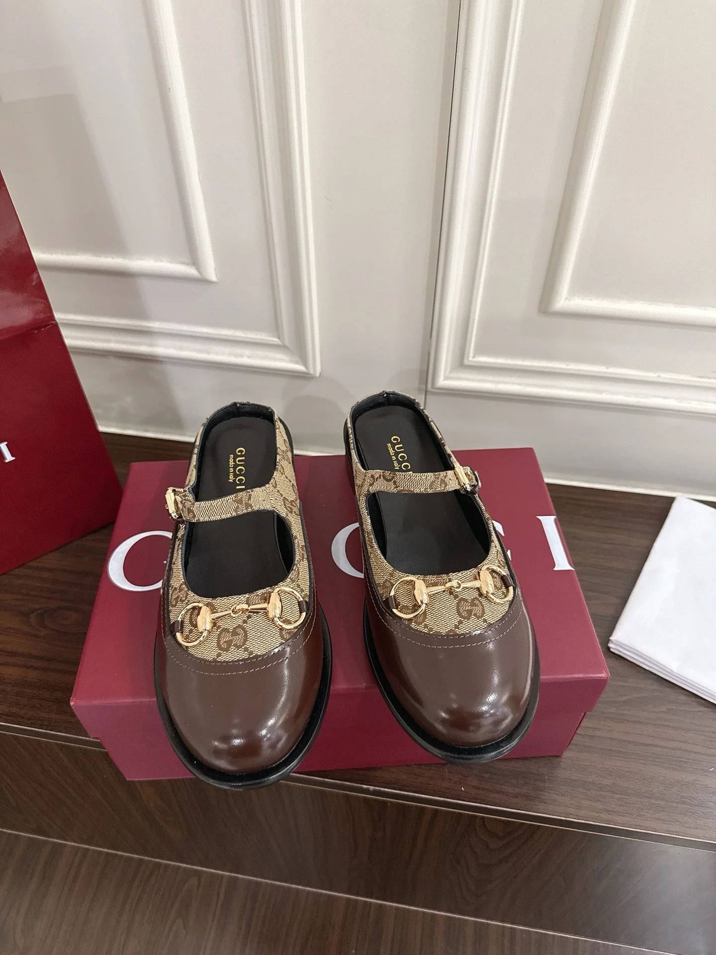 Guc 25fw mary jane mules shoes