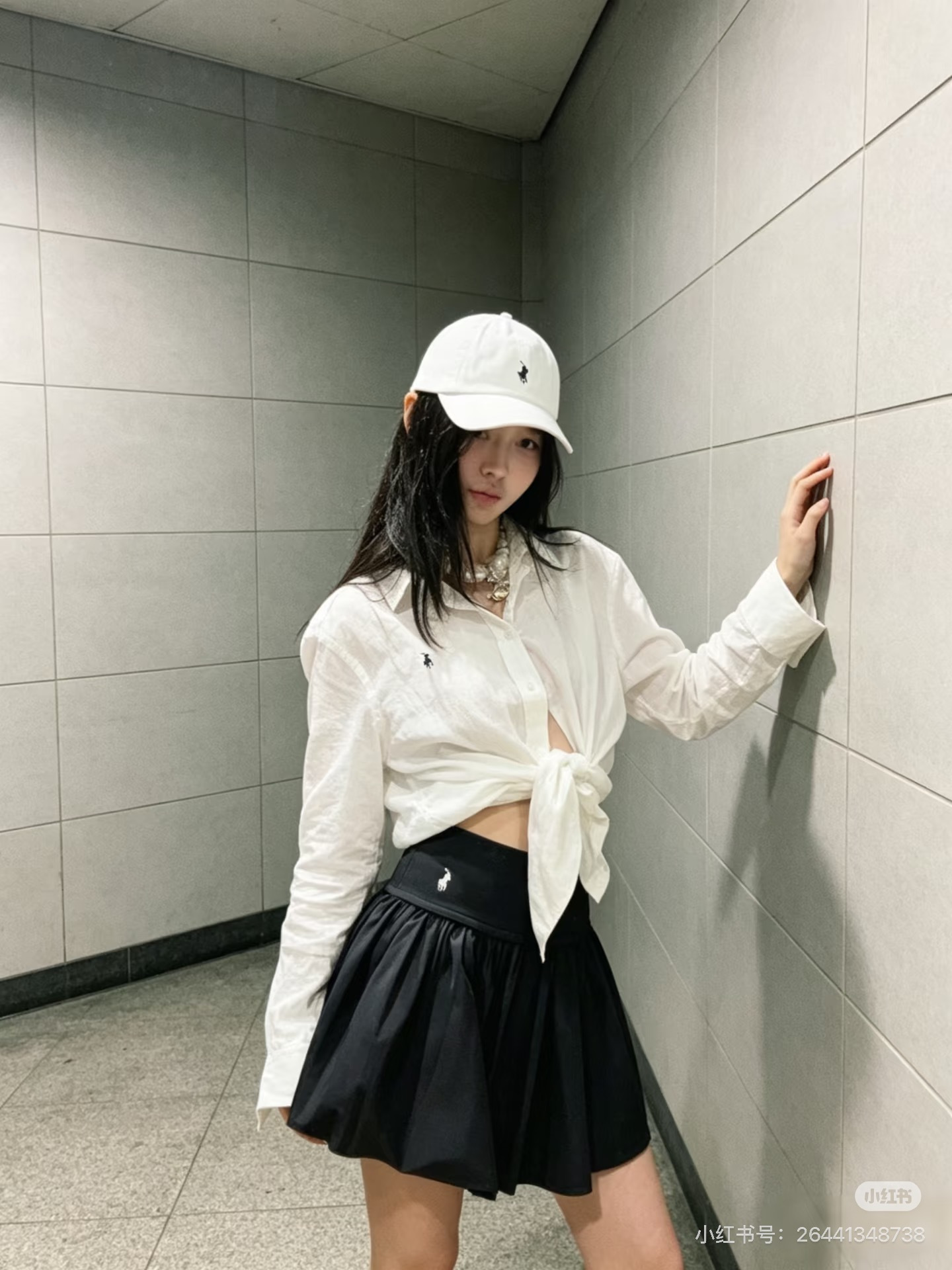 Ralp 26ss pleated mini skirt