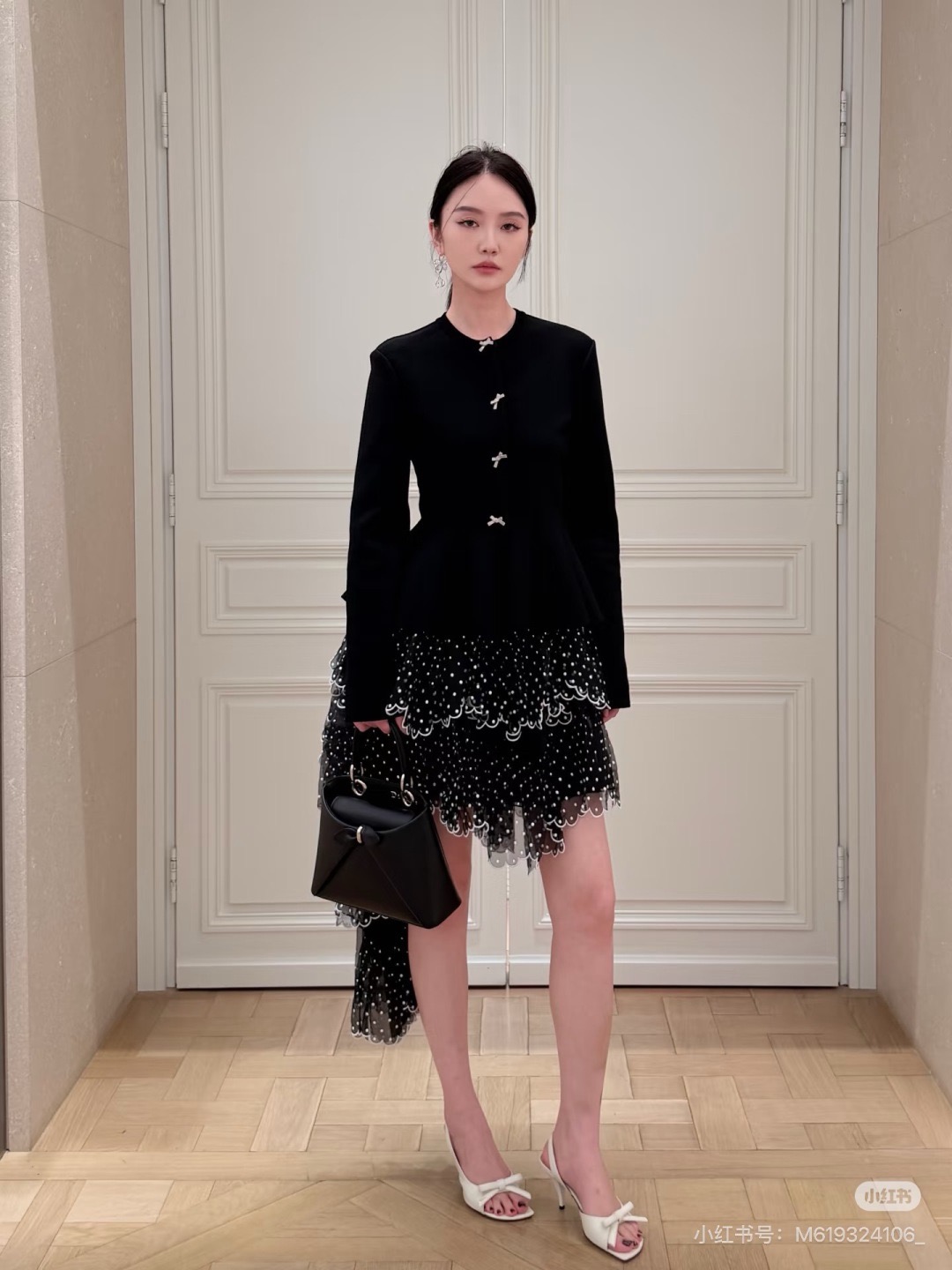 CD 26fw cropped velvet jacket