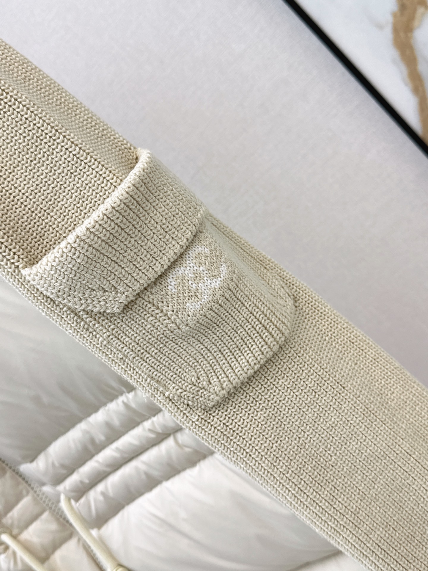 Chan 26fw wool contract drawstring down jacket