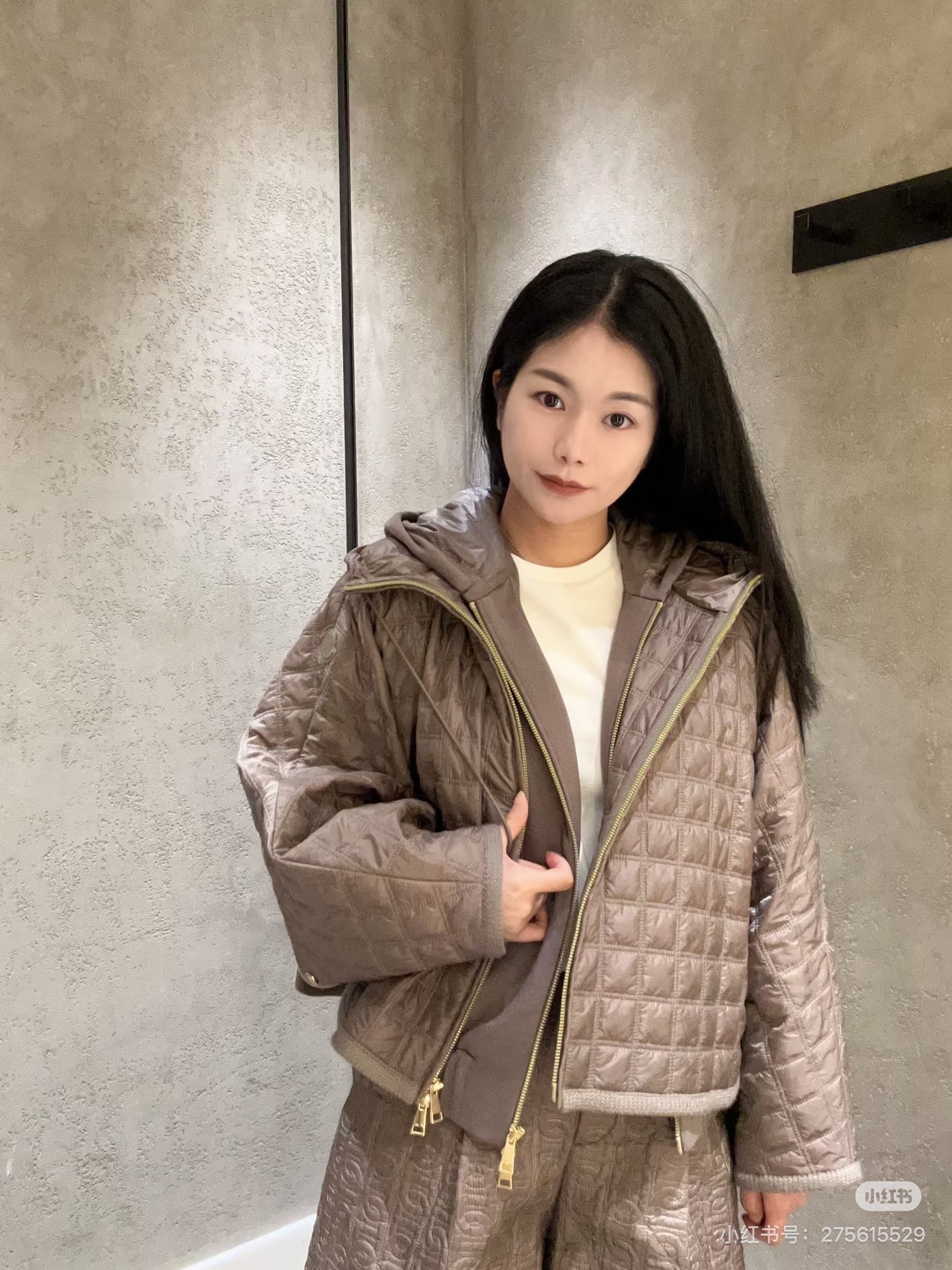 Monc 26fw hooded padded jacket