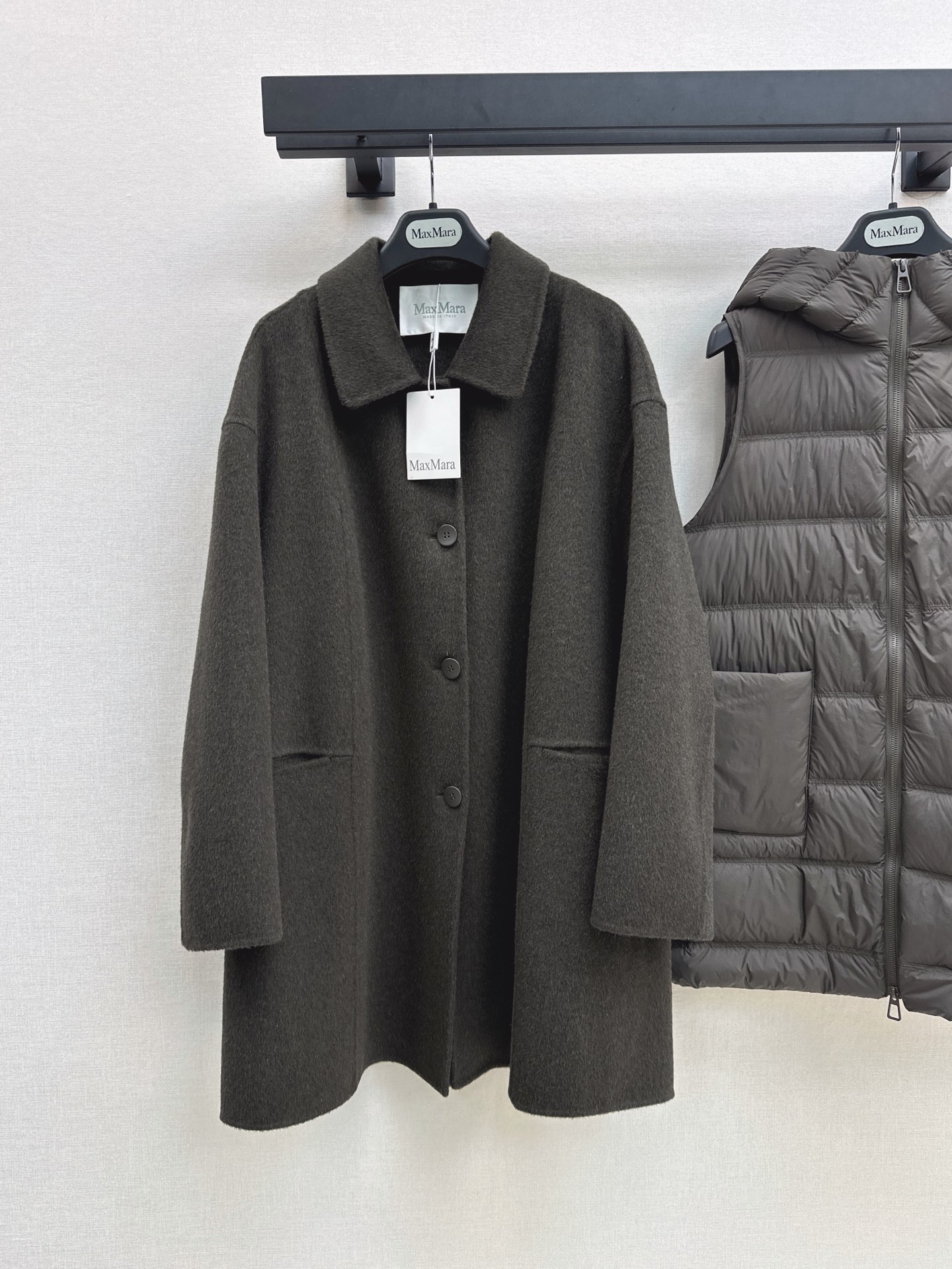 Max 26fw down vest woolen overcoats sets