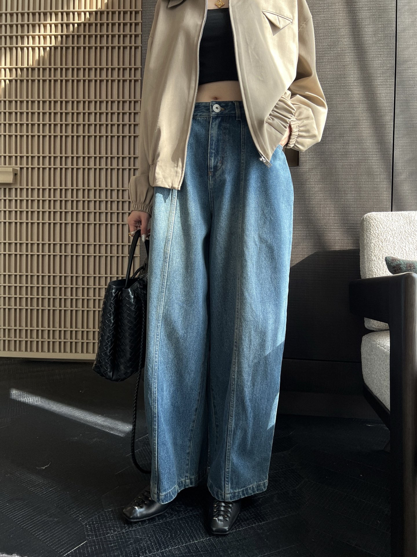 Bott 26fw wide-leg jeans