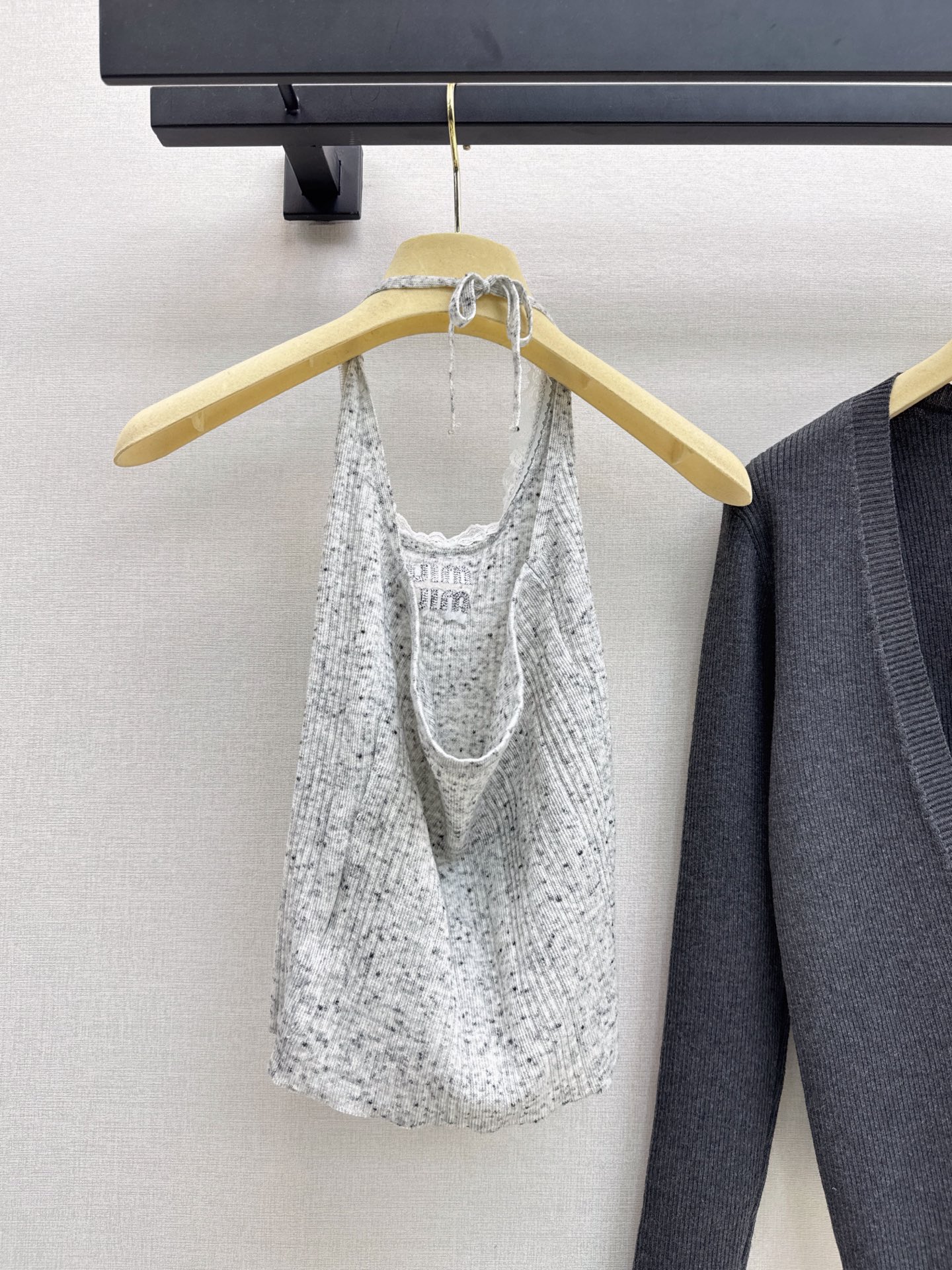 Miu 26fw knit camisole knit sweater sets