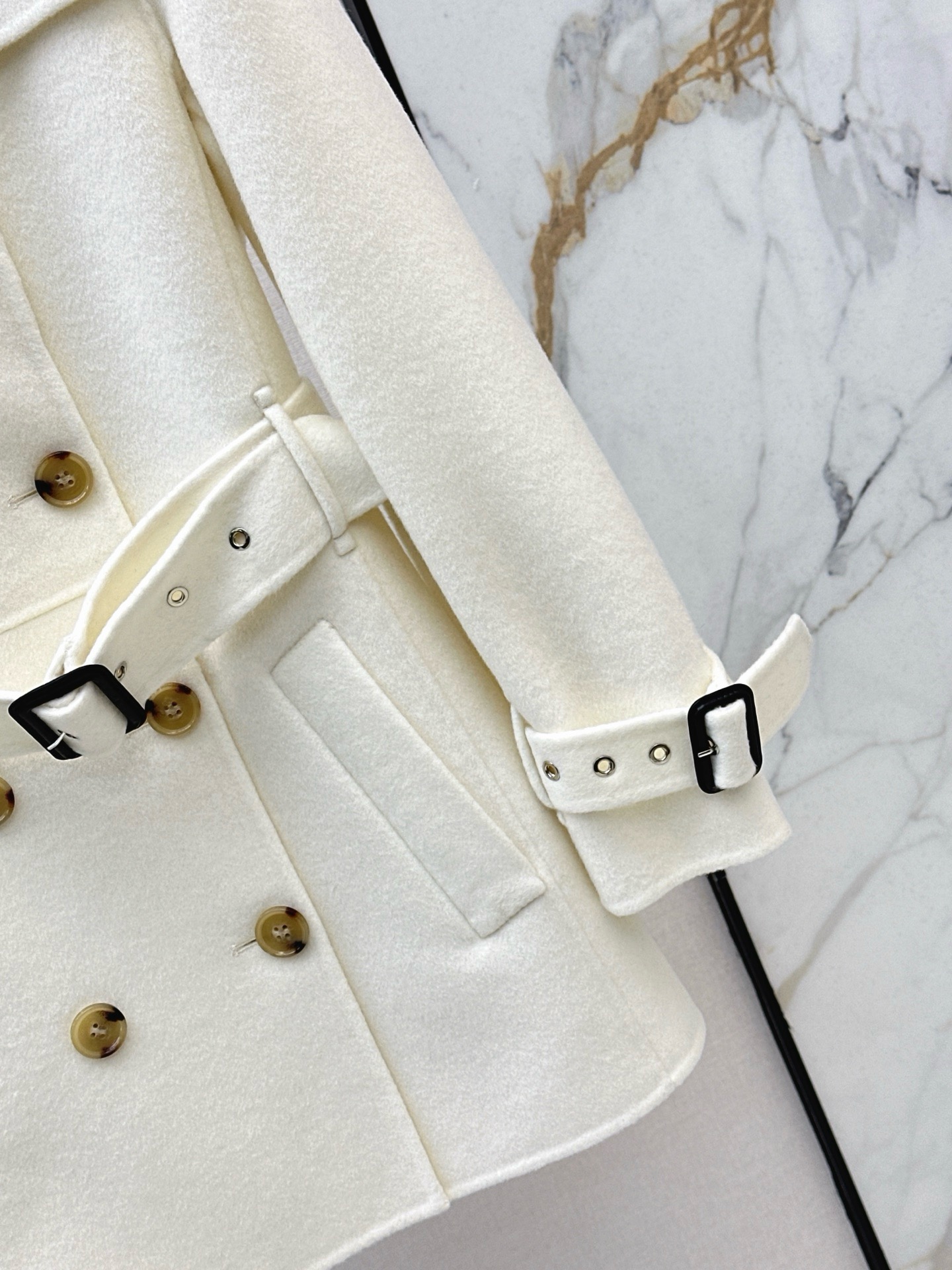 Bur 25fw double button trench coats