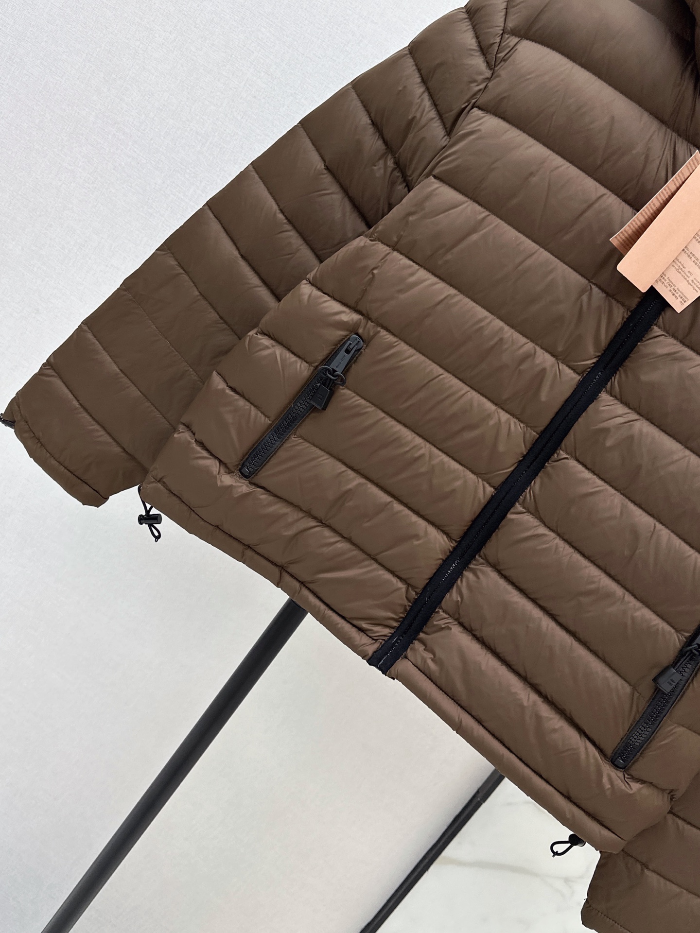 Miu 26fw hooded down jacket