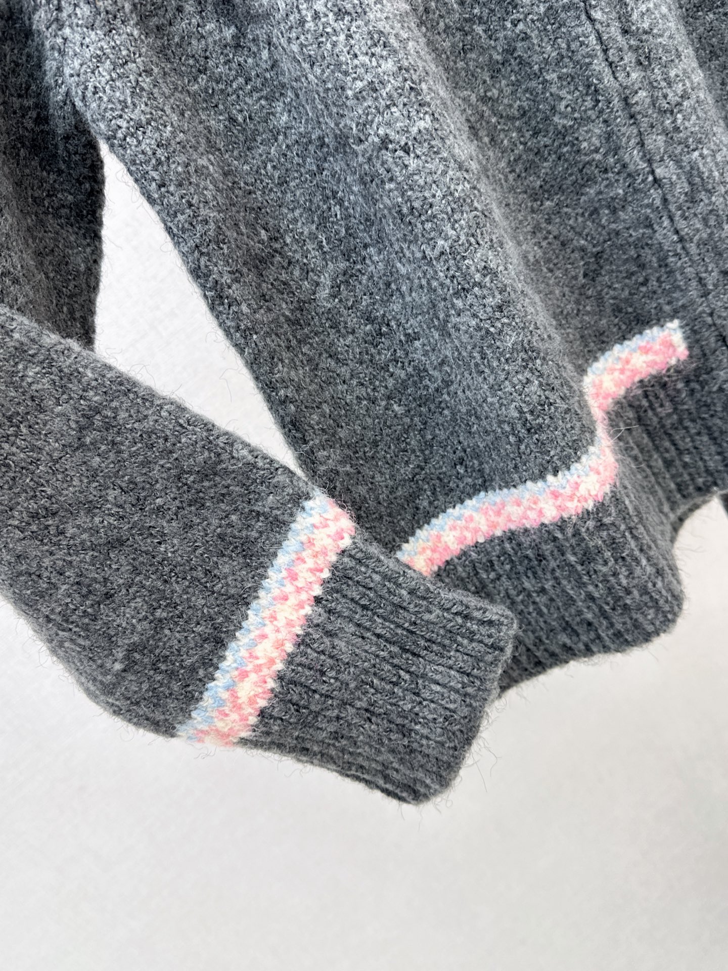 Chan 26fw fair is了zipper knit cardigan