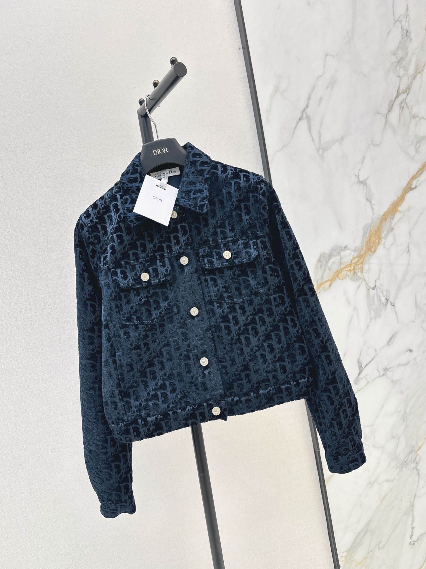 CD 26fw print cropped jacket