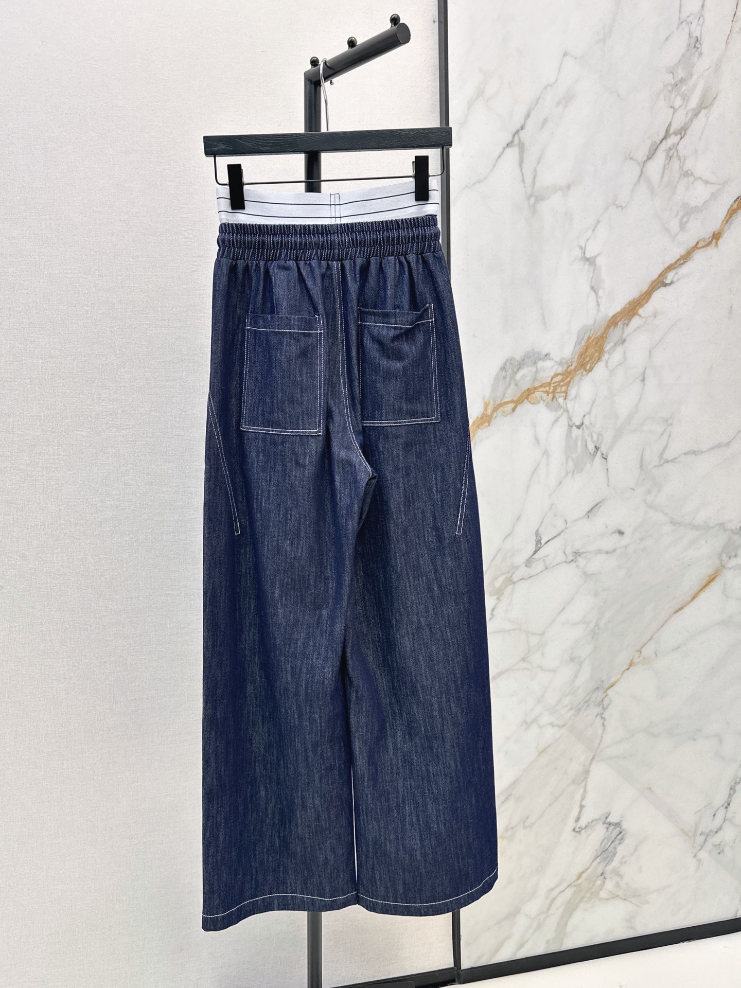 Alex 26fw drawstring wide-leg pants