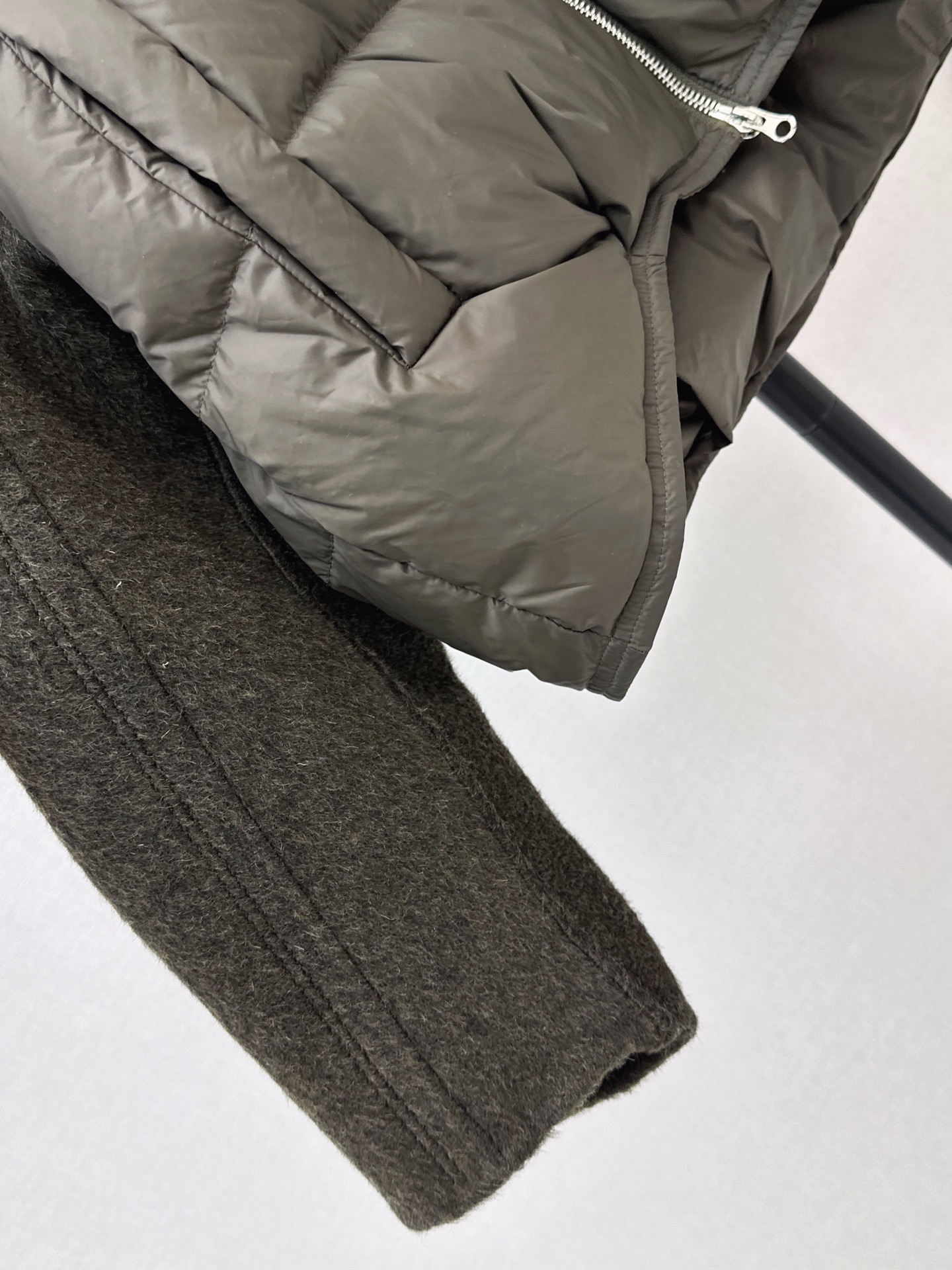 Max 26fw wool contract down jacket