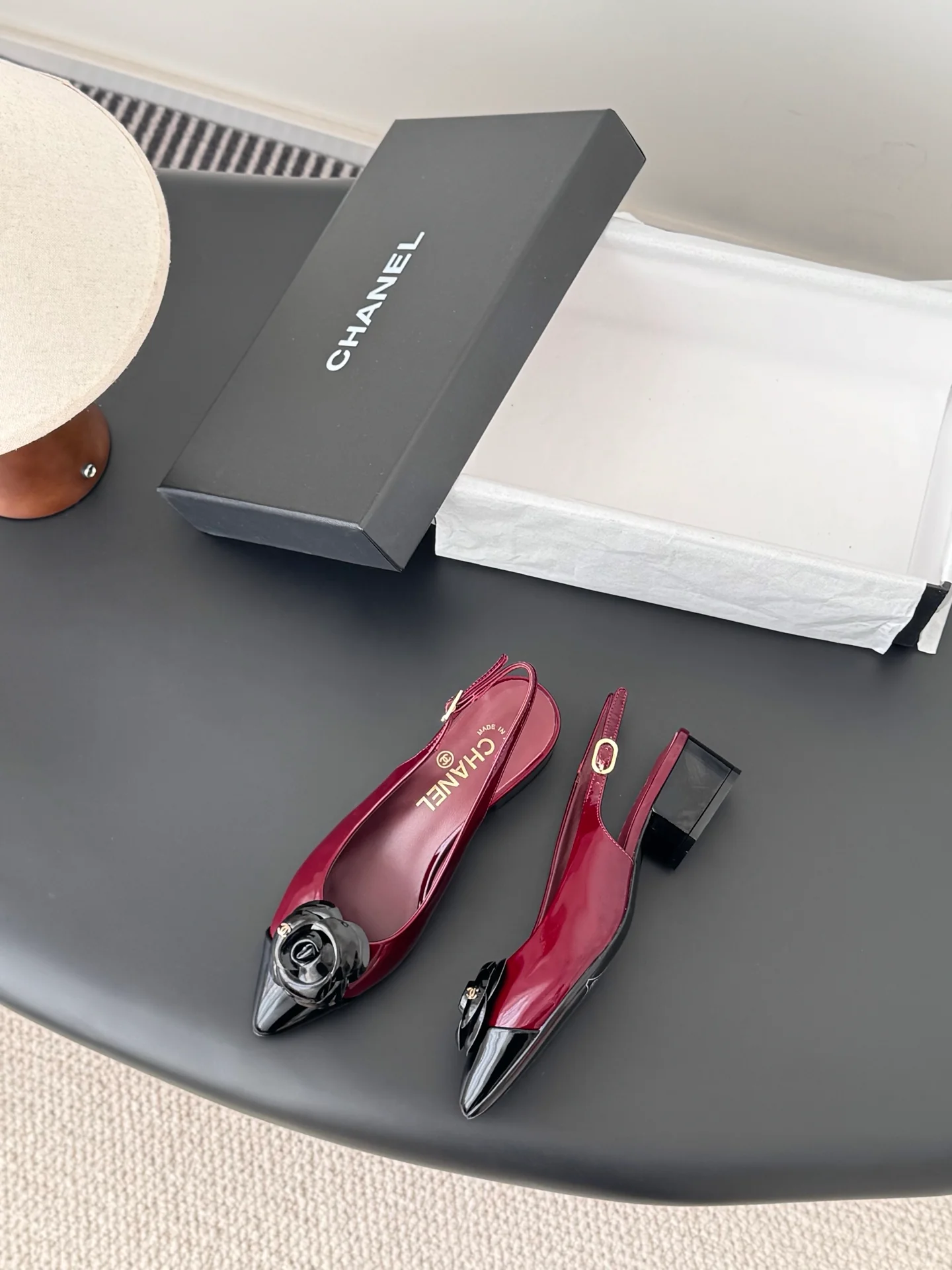 Chan 26ss slingback flats