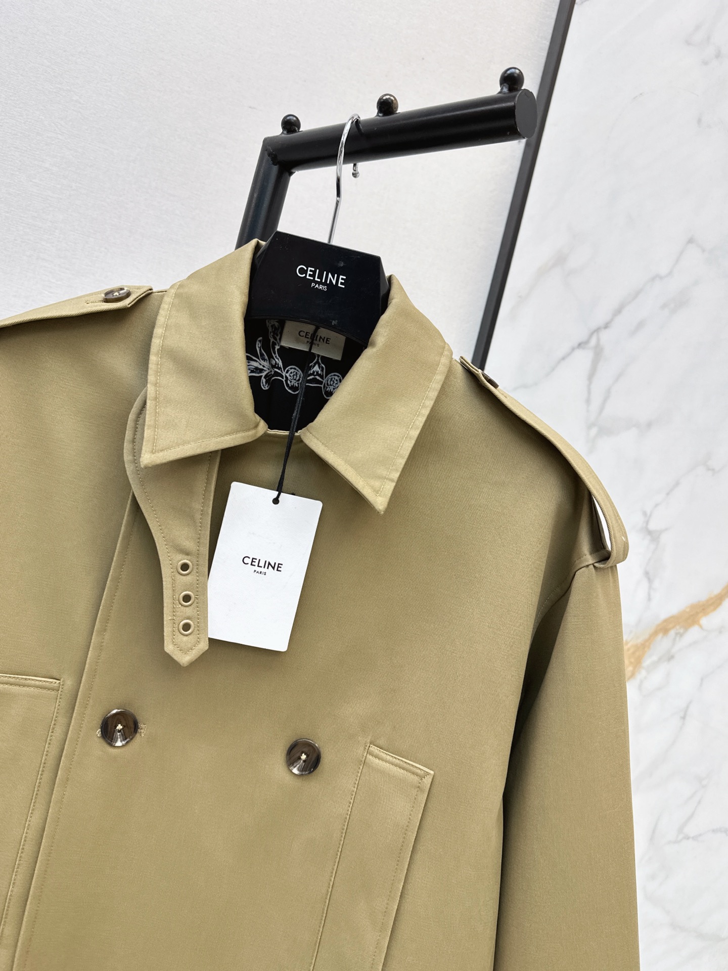 Celi 26fw print trench coats