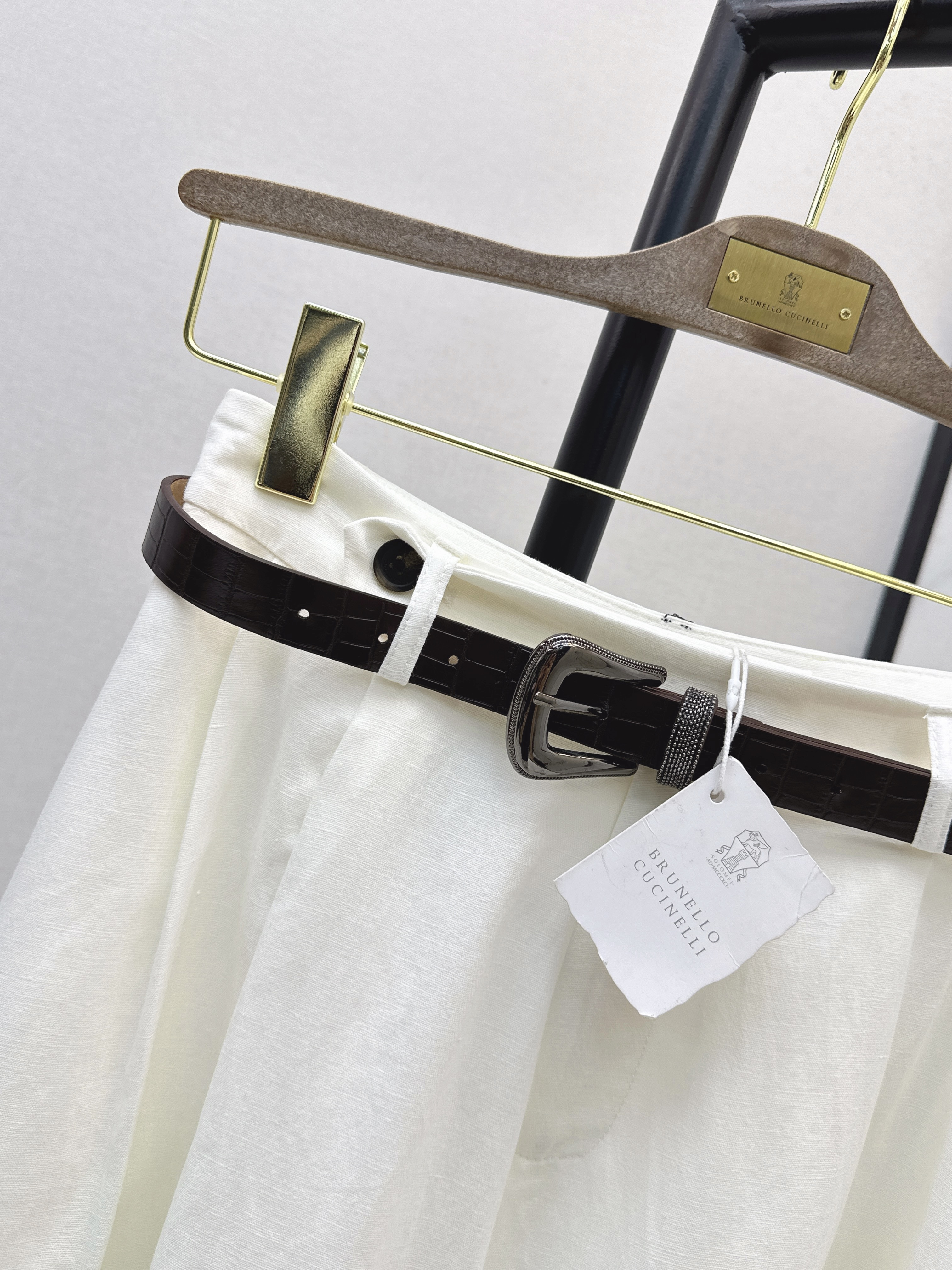 Brun 26ss pleated skirt