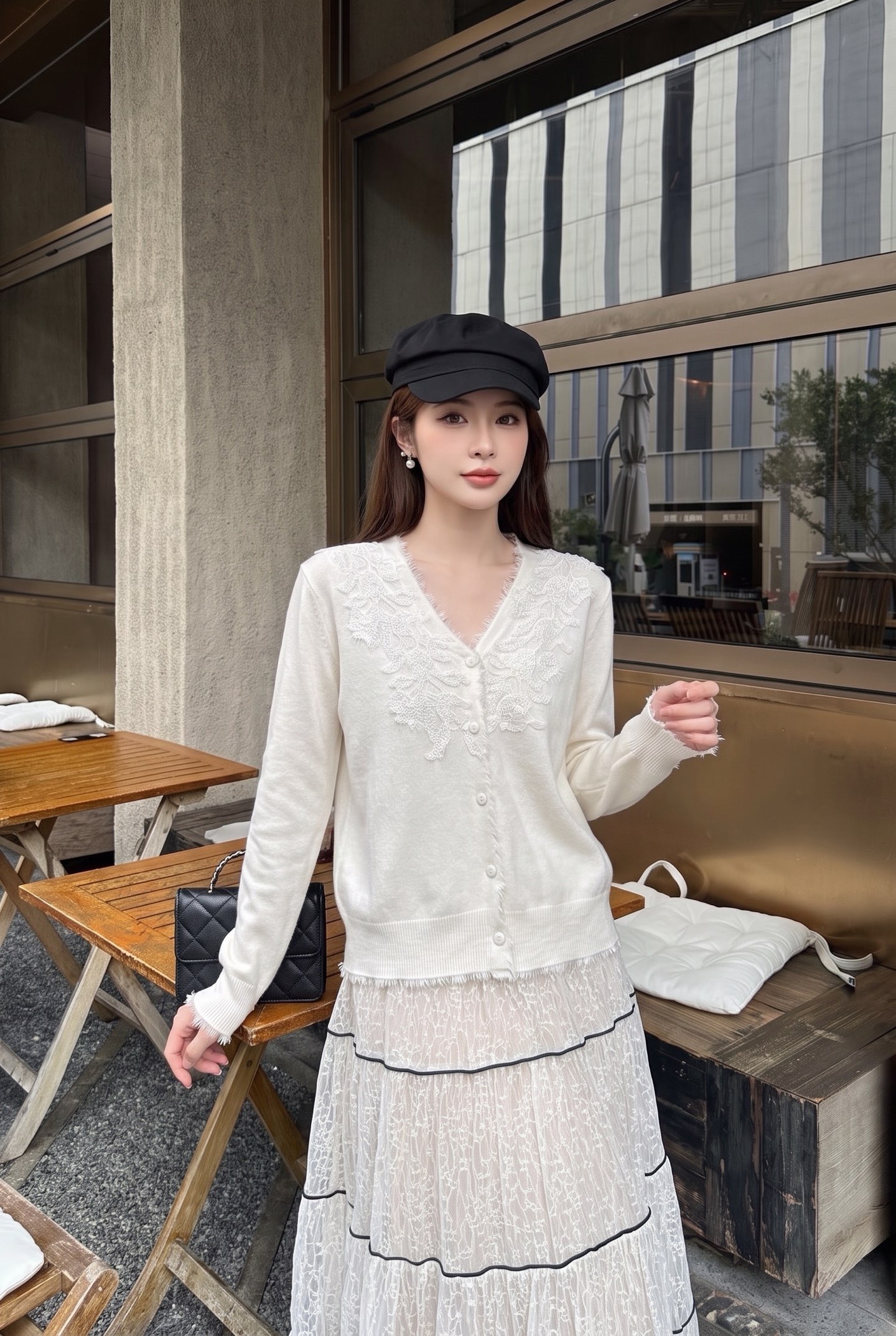 ES 26fw knit cardigan