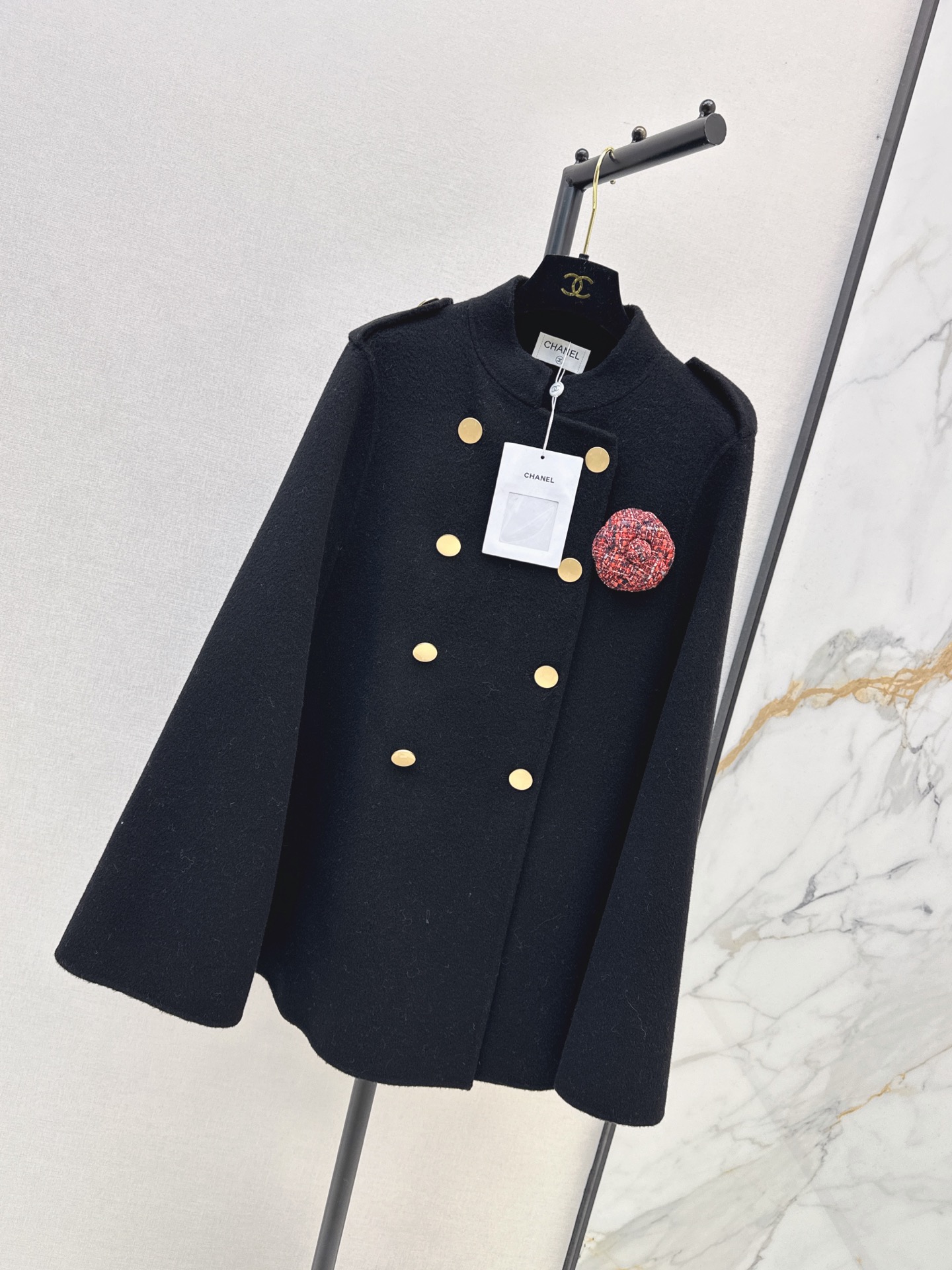 Chan 26fw woolen cape jacket